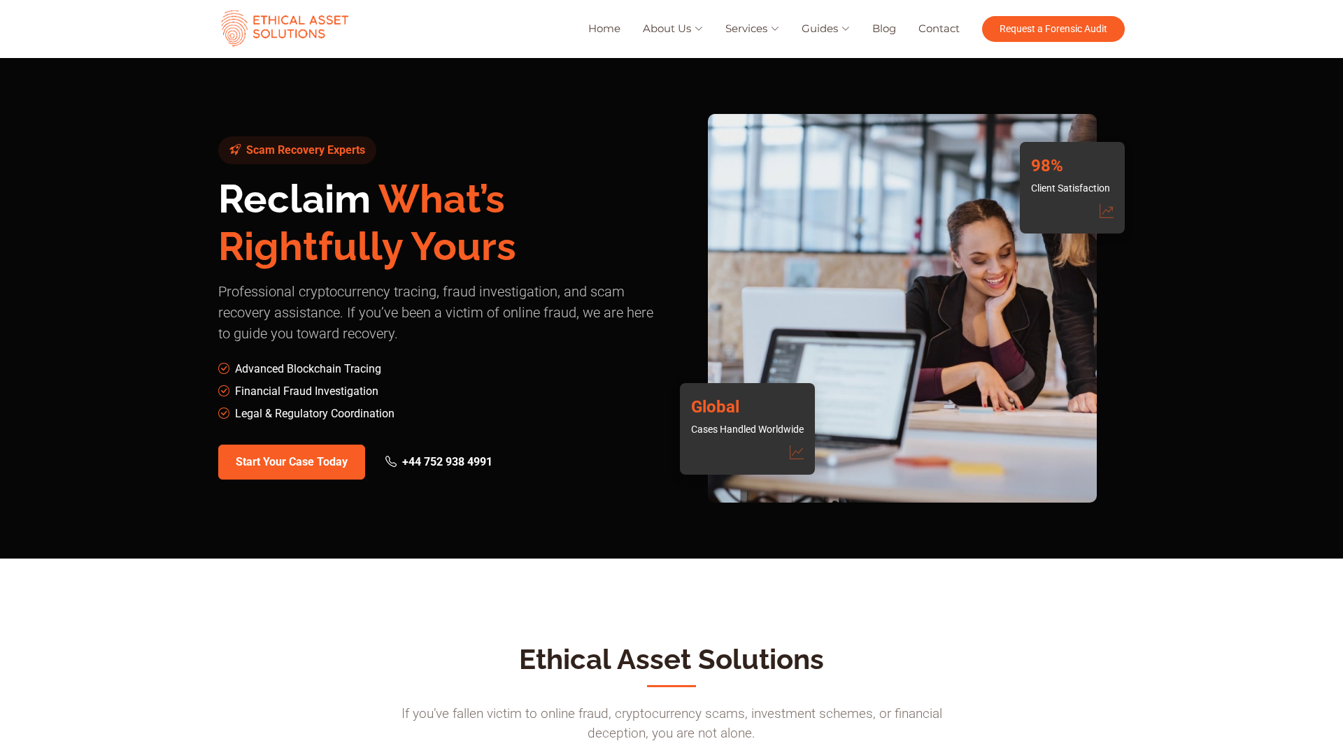 Screenshot of ethicalassetsolutions.com