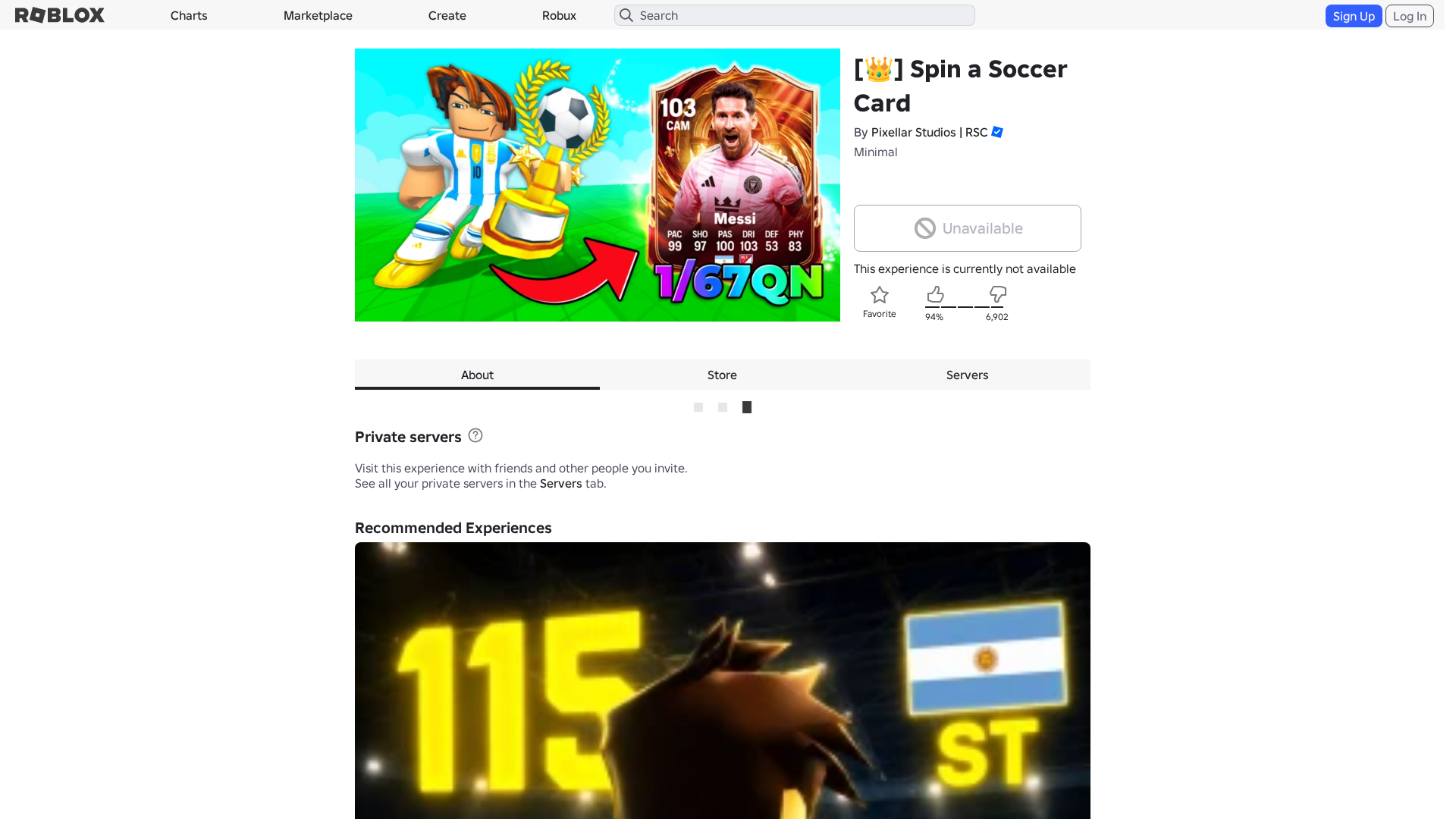 Screenshot of www.roblox.com.ml