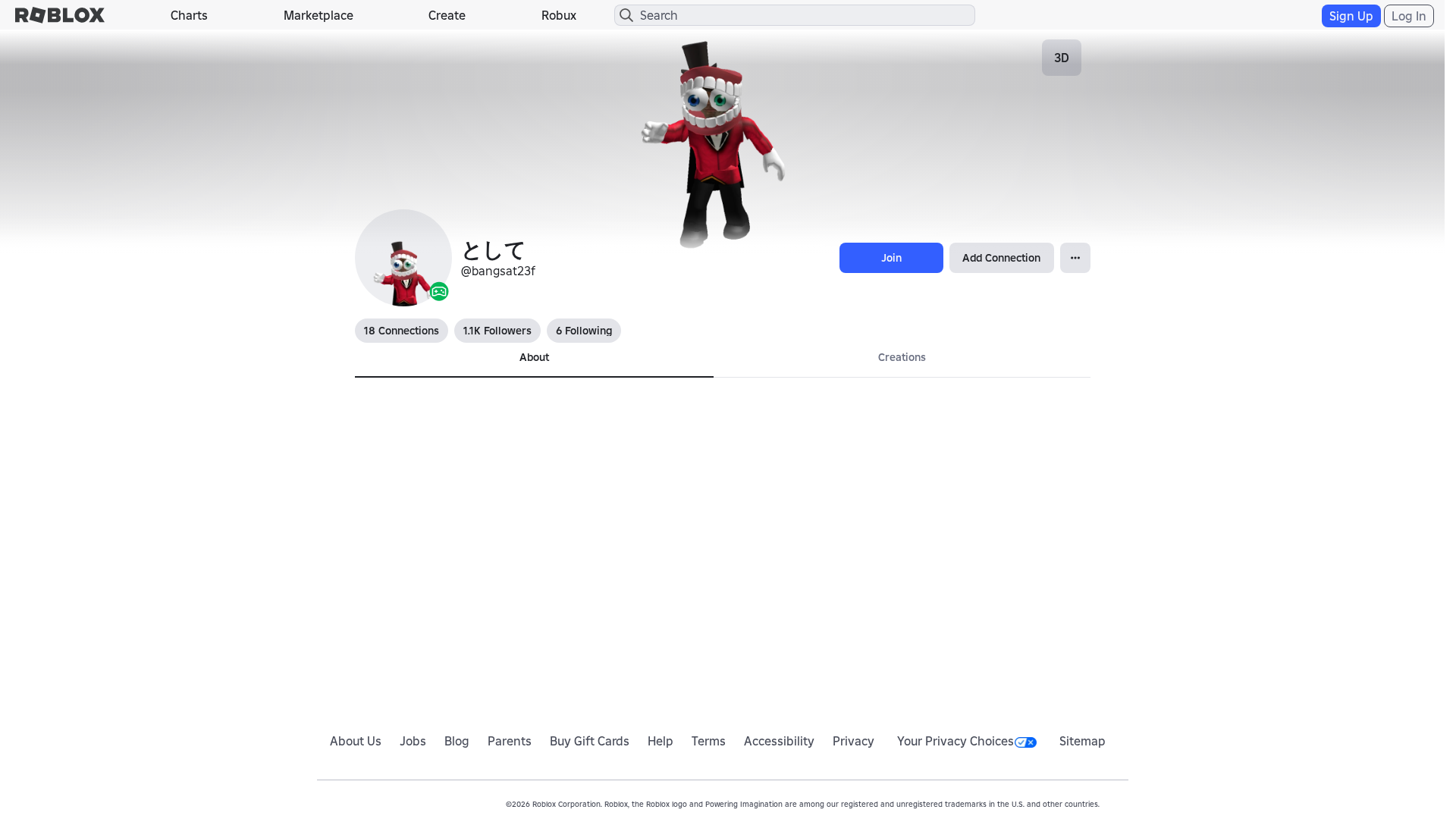 Screenshot of www.roblox.com.bn