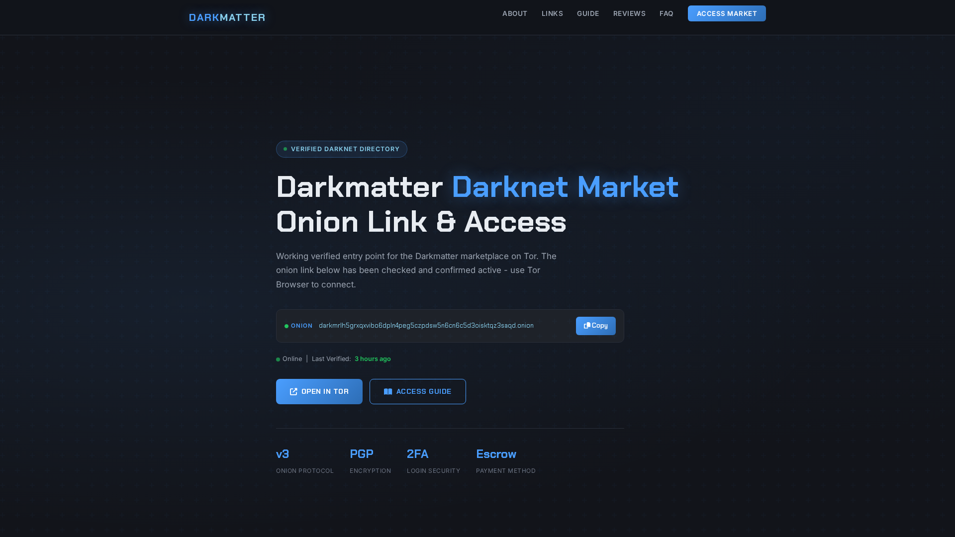 Screenshot of darkmatter-mirror-link.cc
