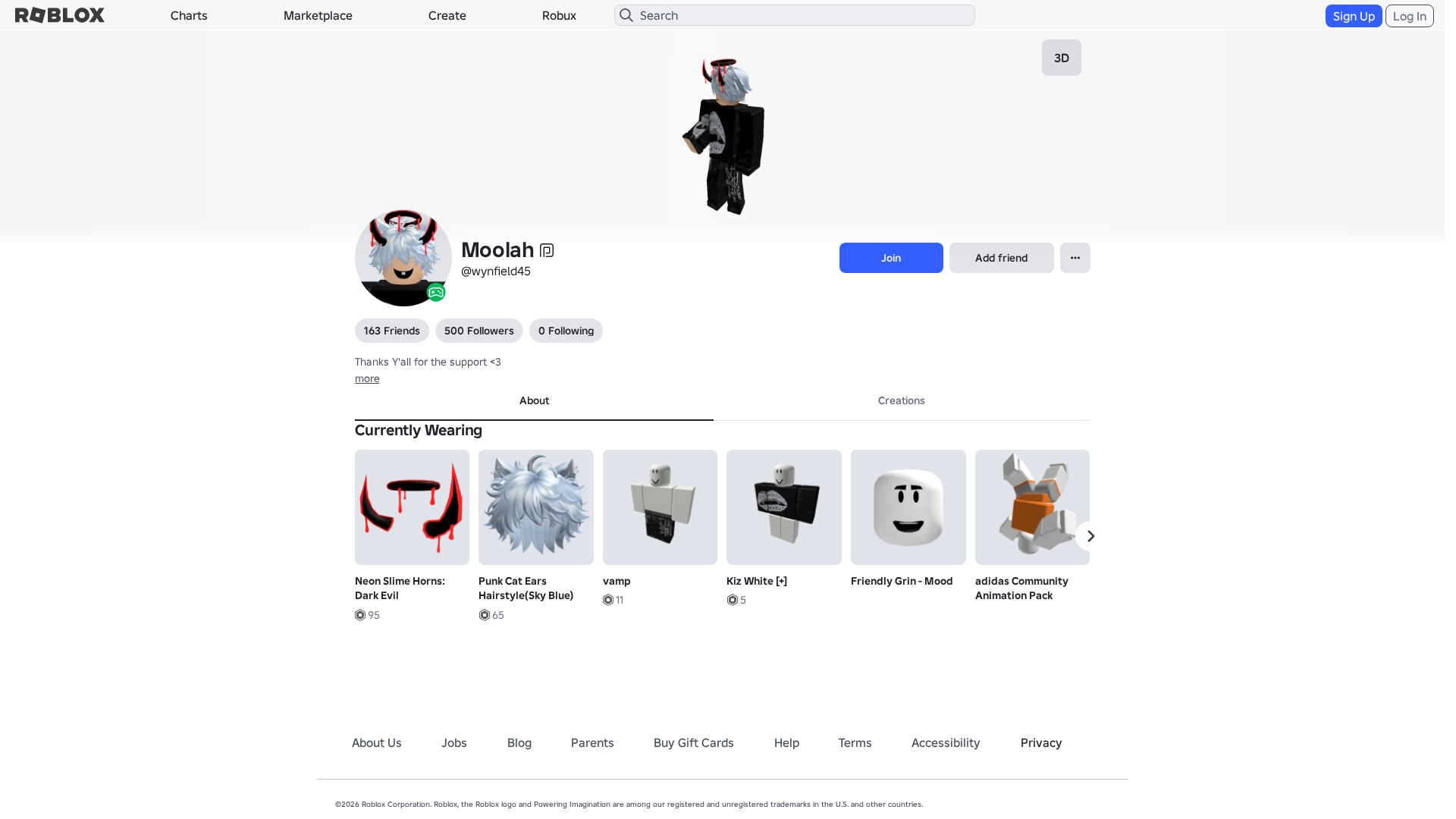 Screenshot of www.roblox.com.ml