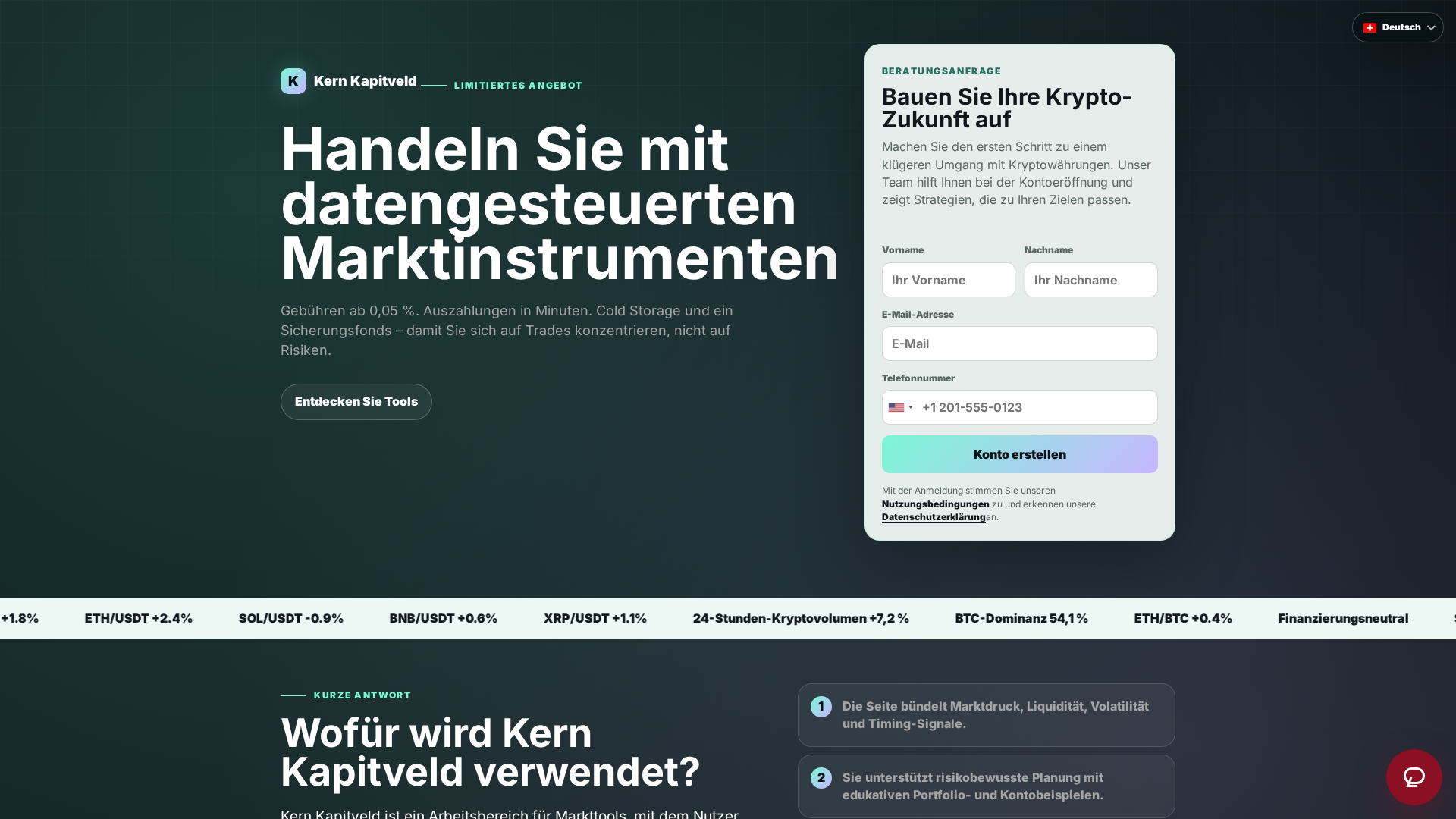Screenshot of kernkapitveld-ch.com