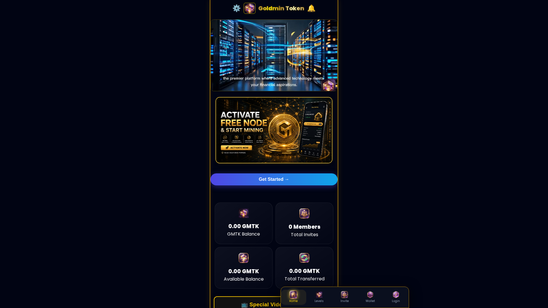 Screenshot of goldmin-crypto.com