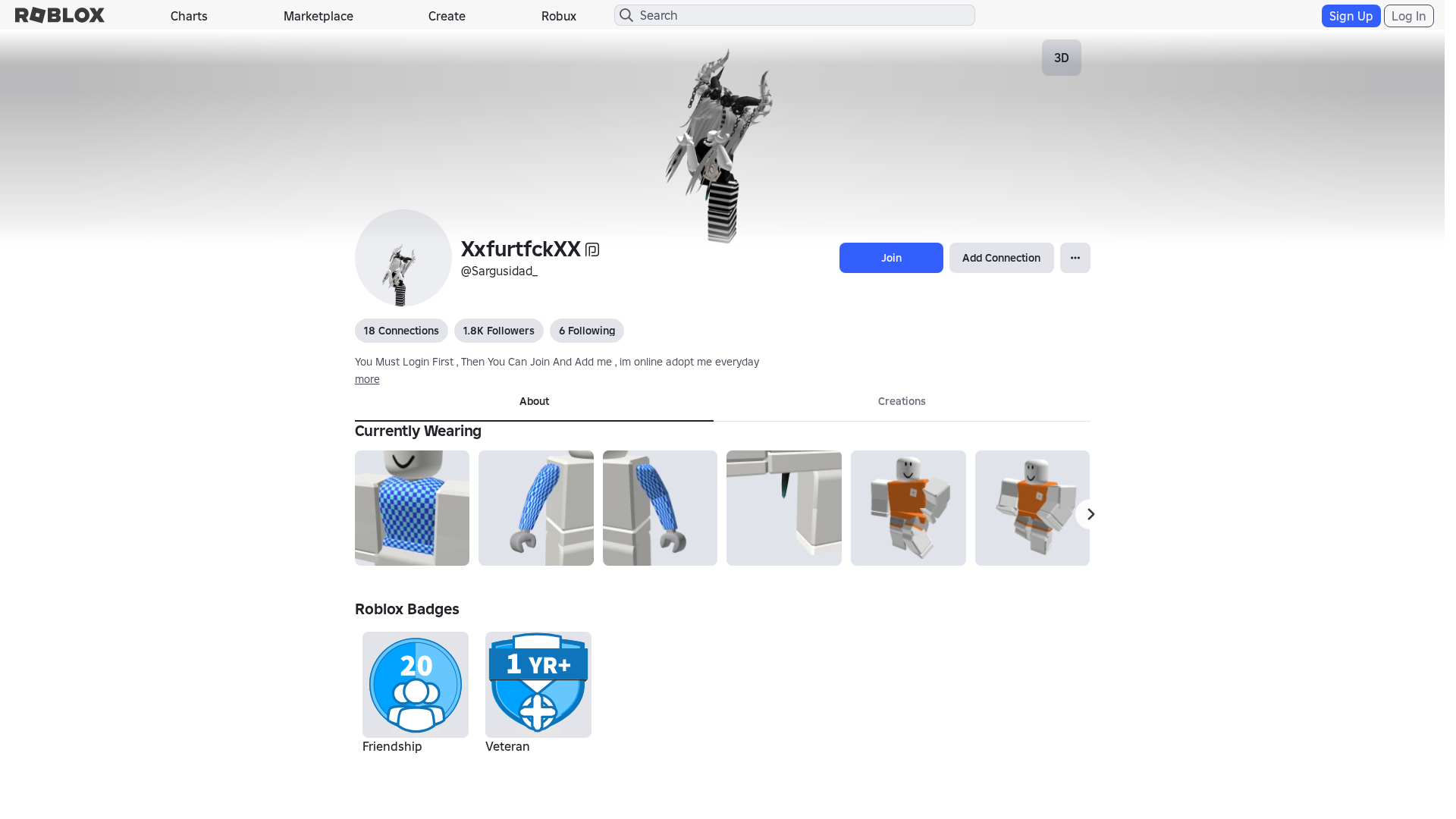 Screenshot of www.roblox.com.ml