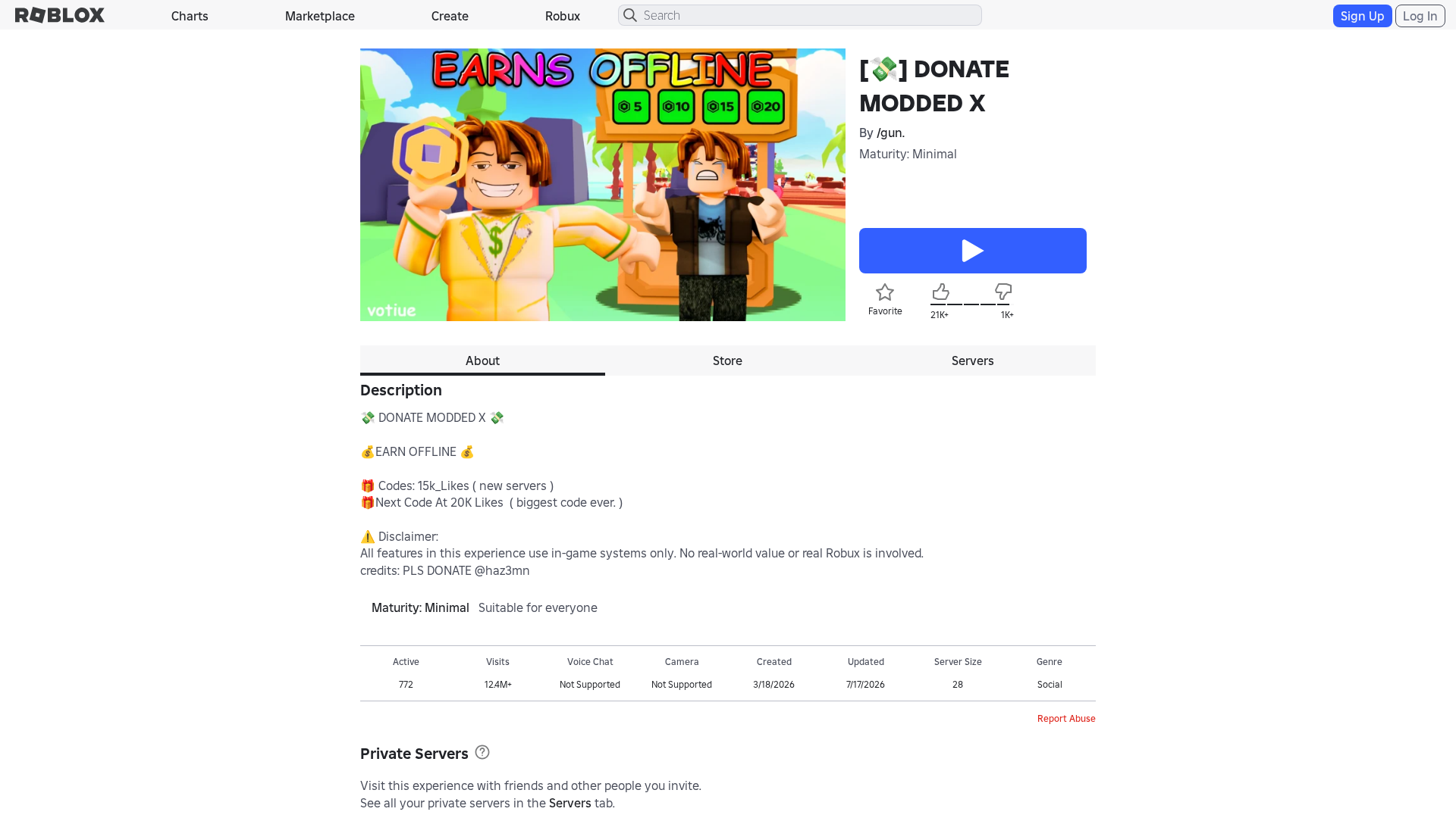 Screenshot of www.roblox.com.et
