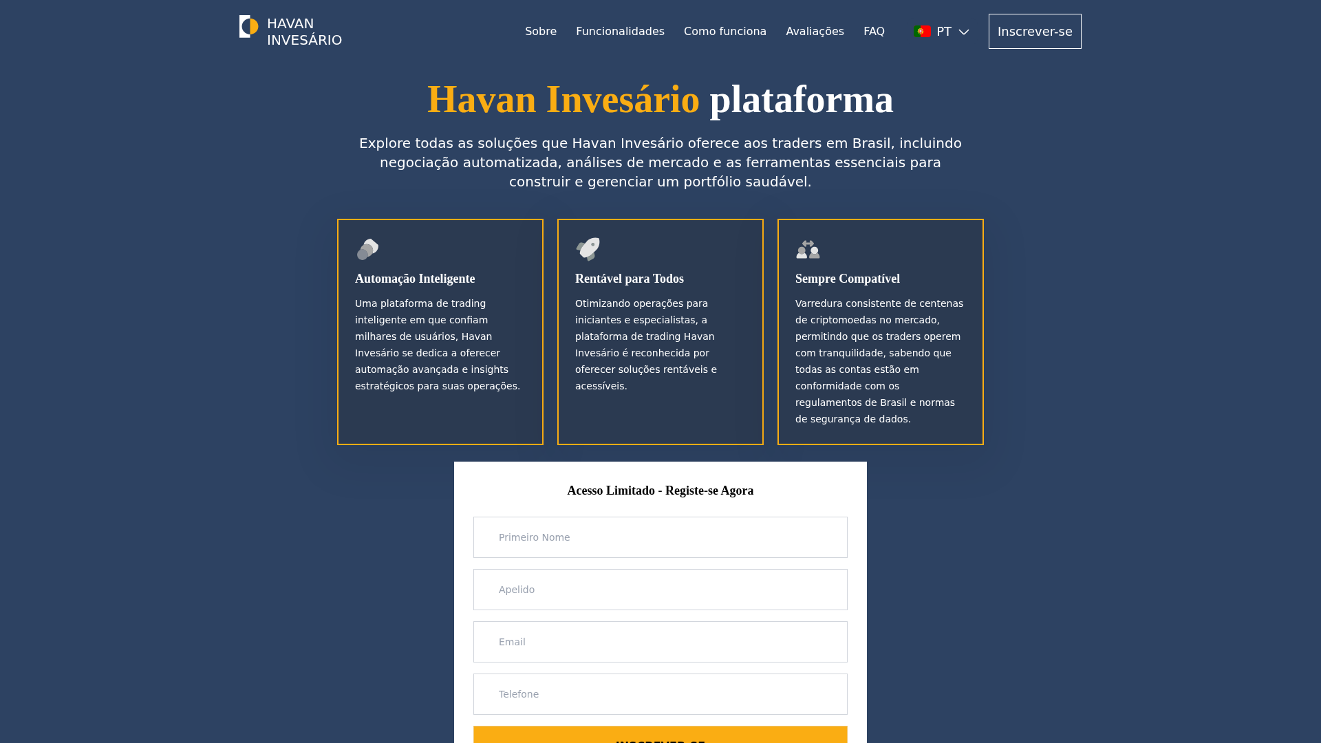 Screenshot of www.havan-invesario.com