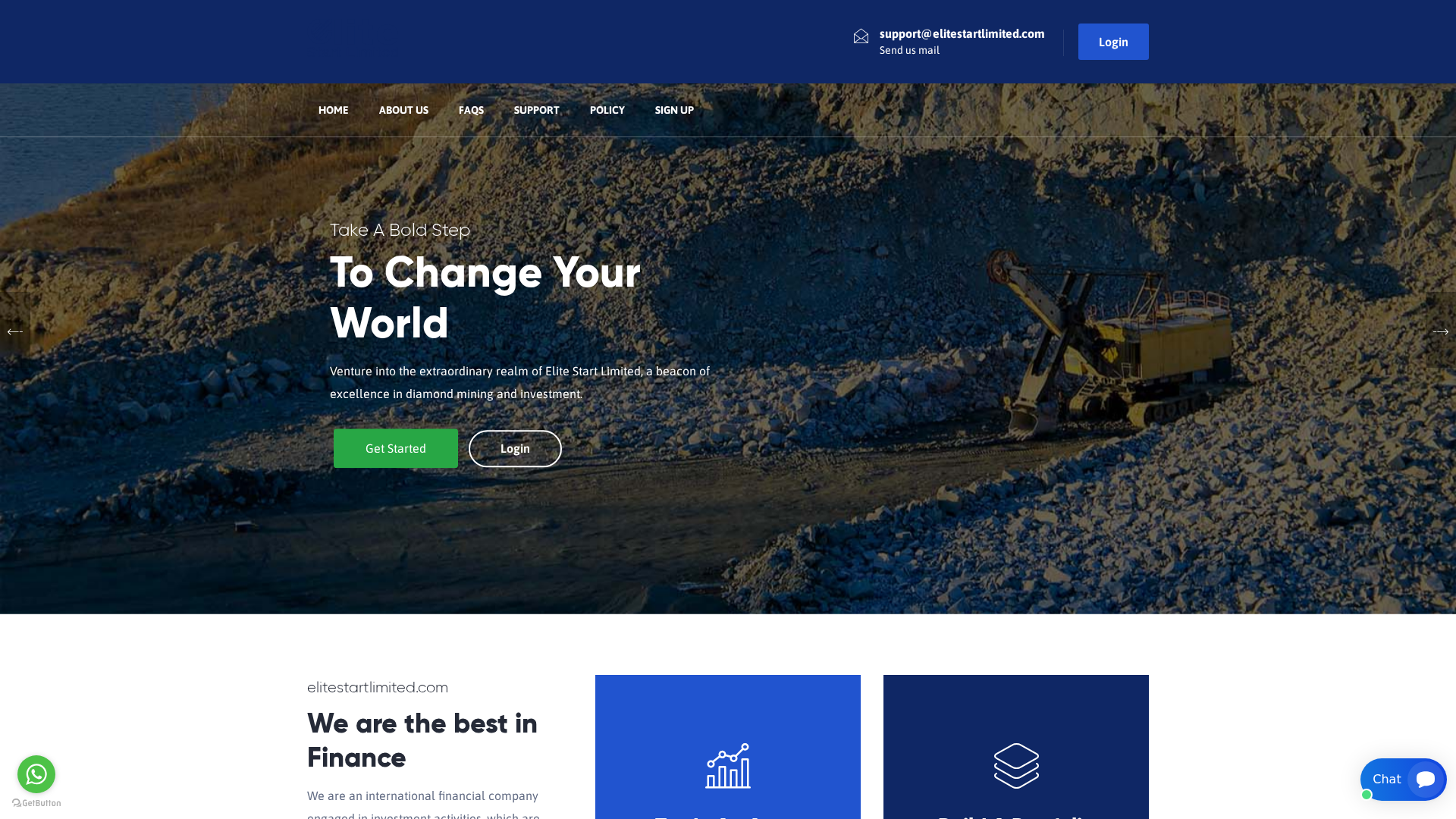 Screenshot of elitestartlimited.com