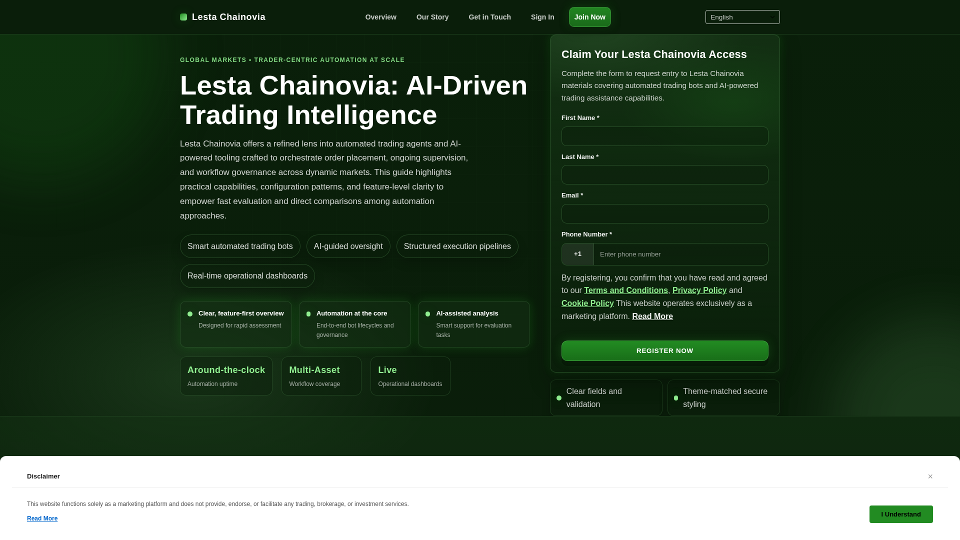 Screenshot of lestachainovia.click