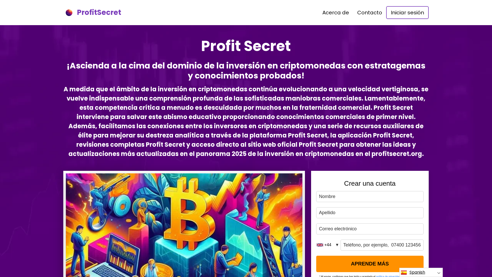 Screenshot of profitsecret.org
