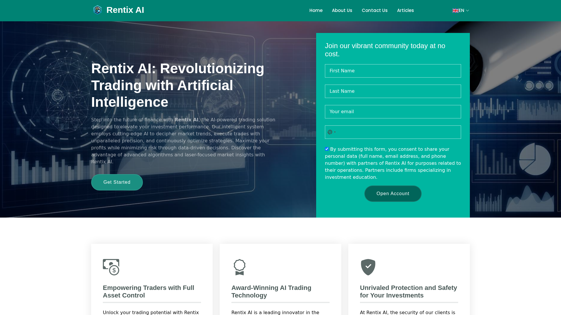 Screenshot of my-rentixai.org