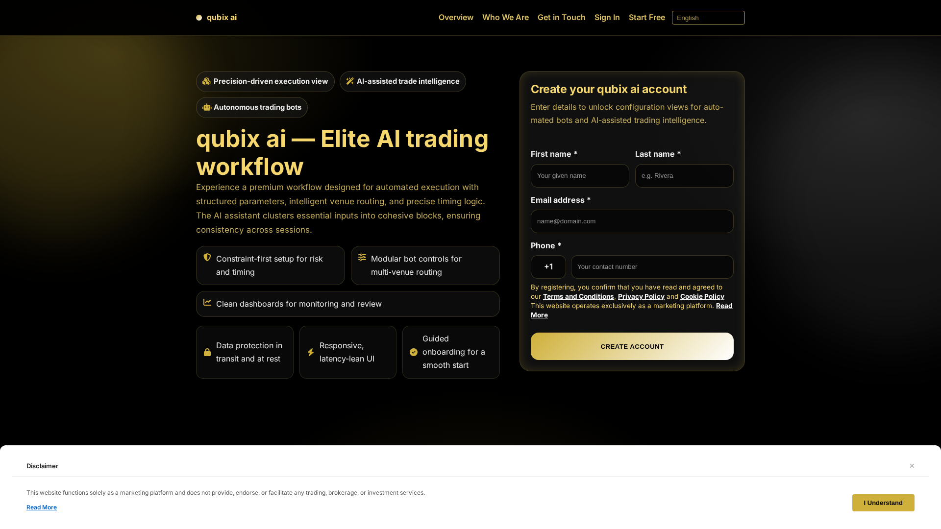 Screenshot of qubixai.click