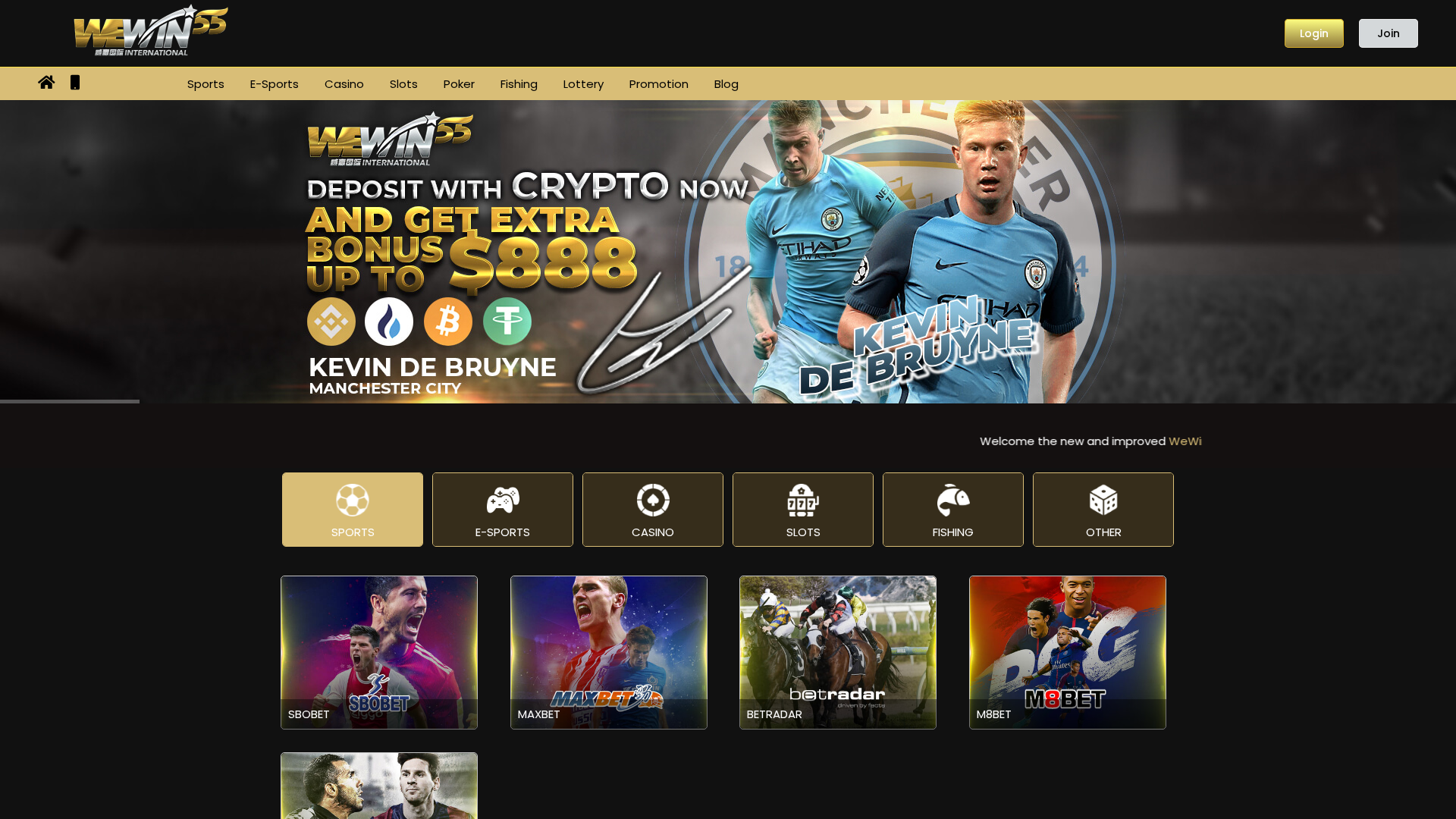Screenshot of wewin55best.com