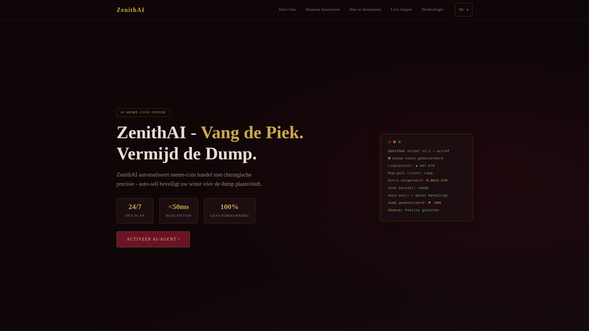 Screenshot of zenithaiplatform.com