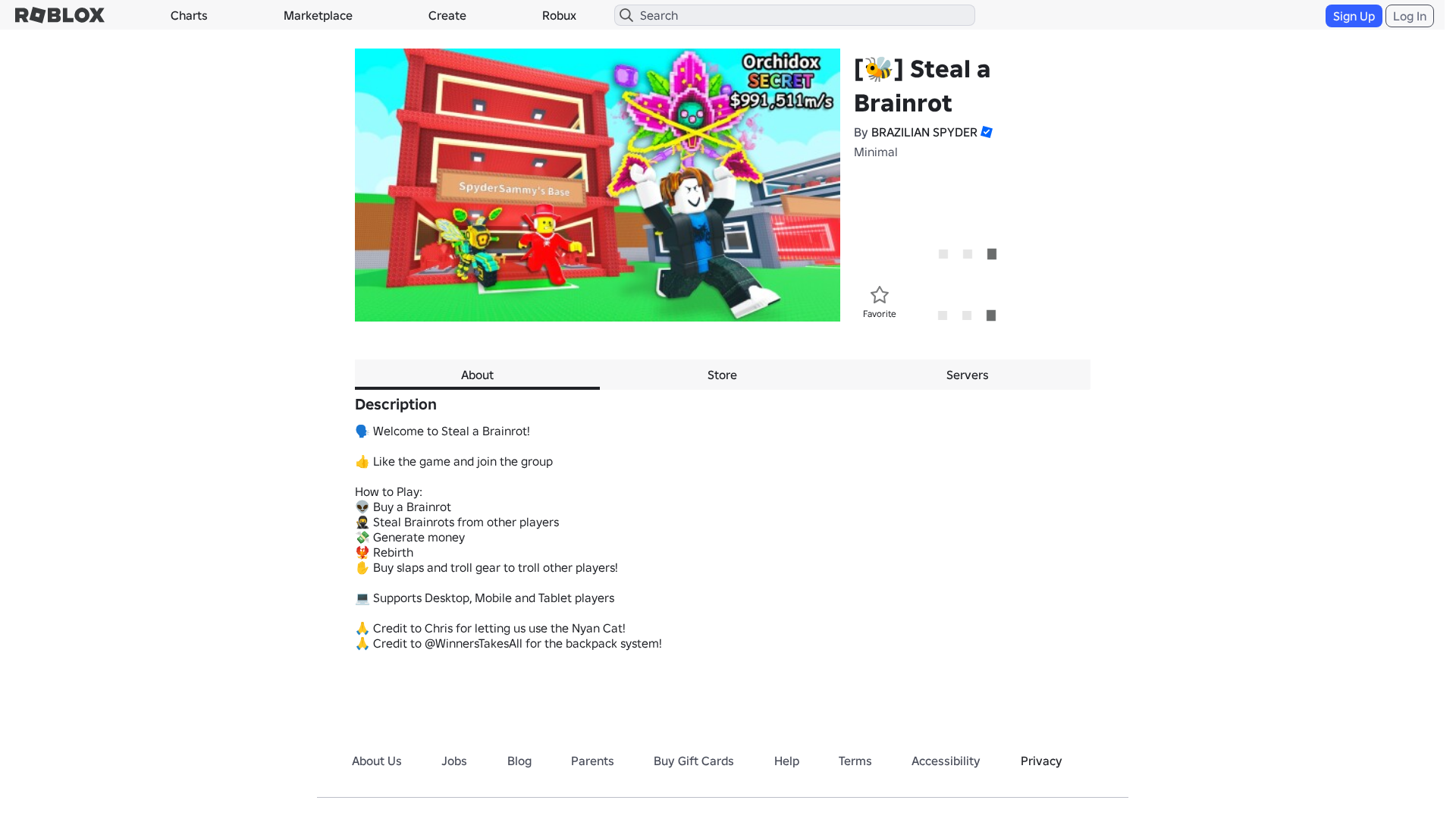 Screenshot of www.roblox.com.am