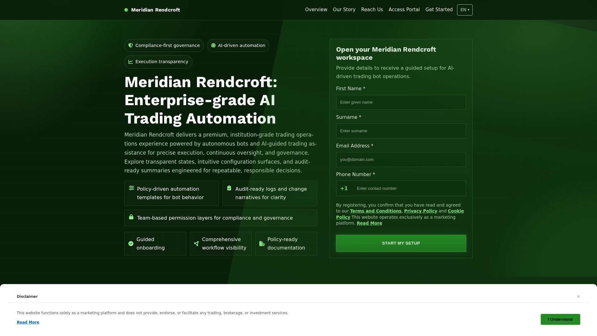 Screenshot of meridianrendcroft.digital