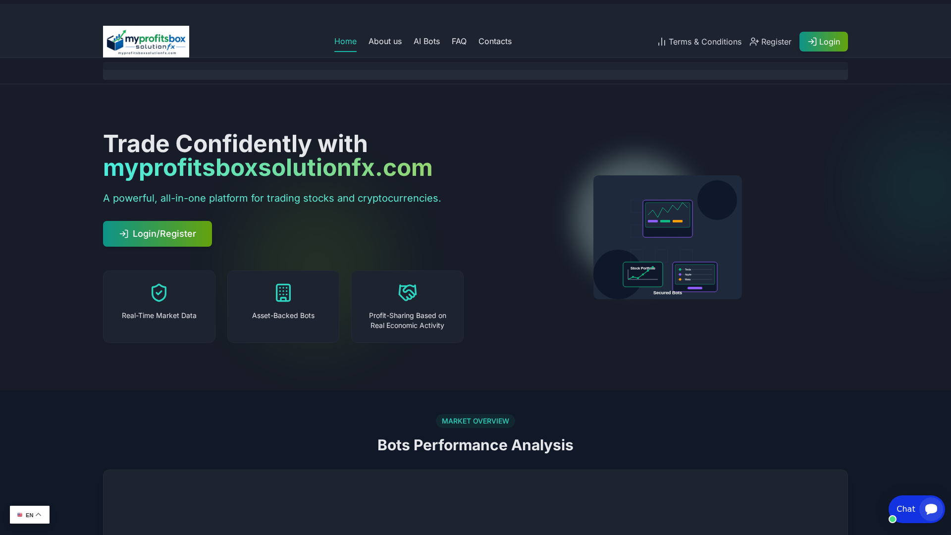 Screenshot of myprofitsboxsolutionfx.com