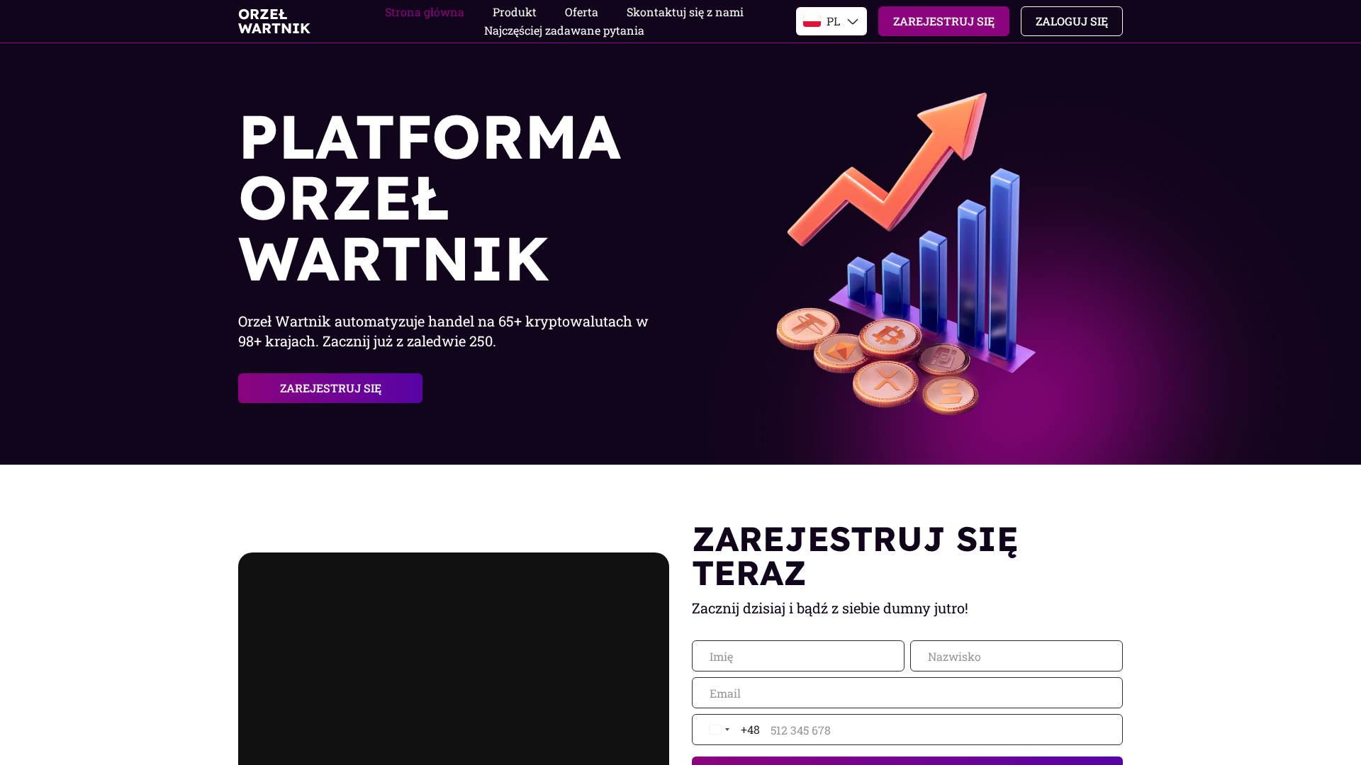 Screenshot of orzel-wartnik.com