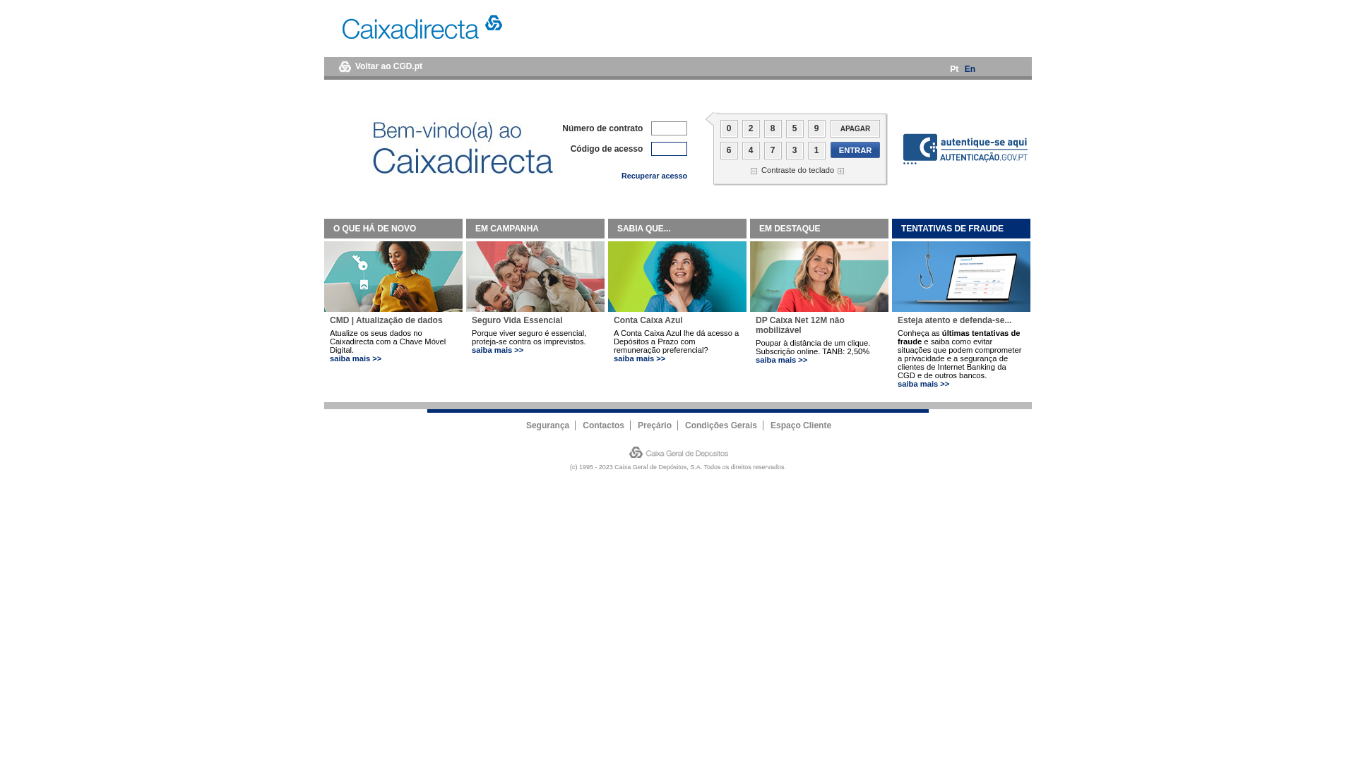 Screenshot of cgd-assistencia.com
