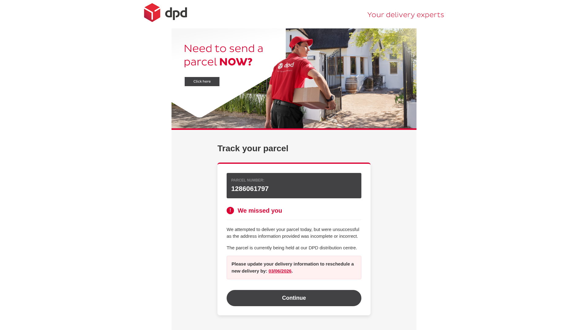 Screenshot of mydpd.jntshh.cc