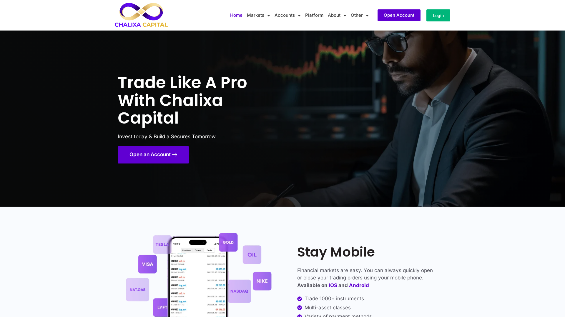 Screenshot of chalixacapital.com