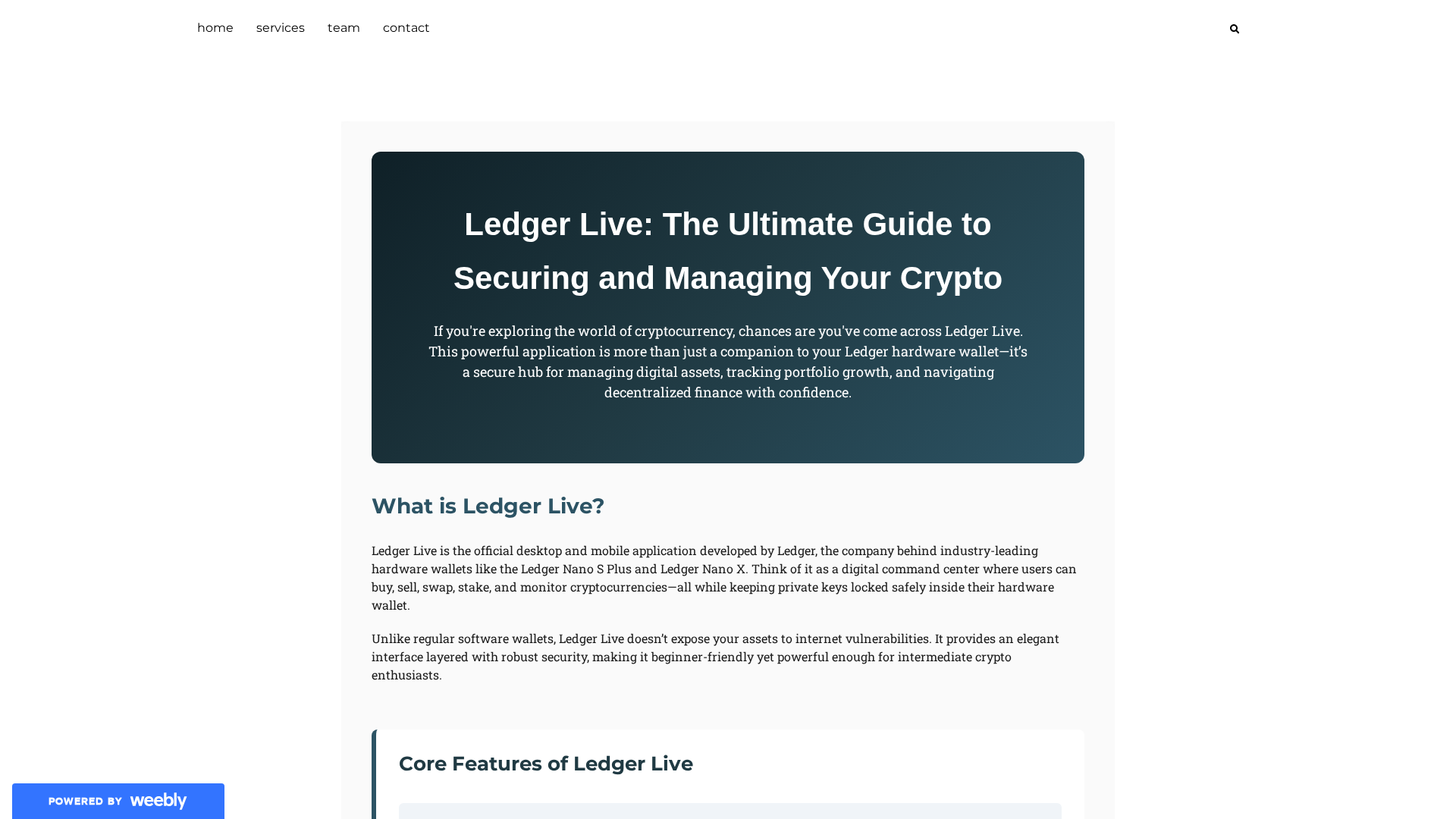 Screenshot of learn-ledgr-live.weebly.com