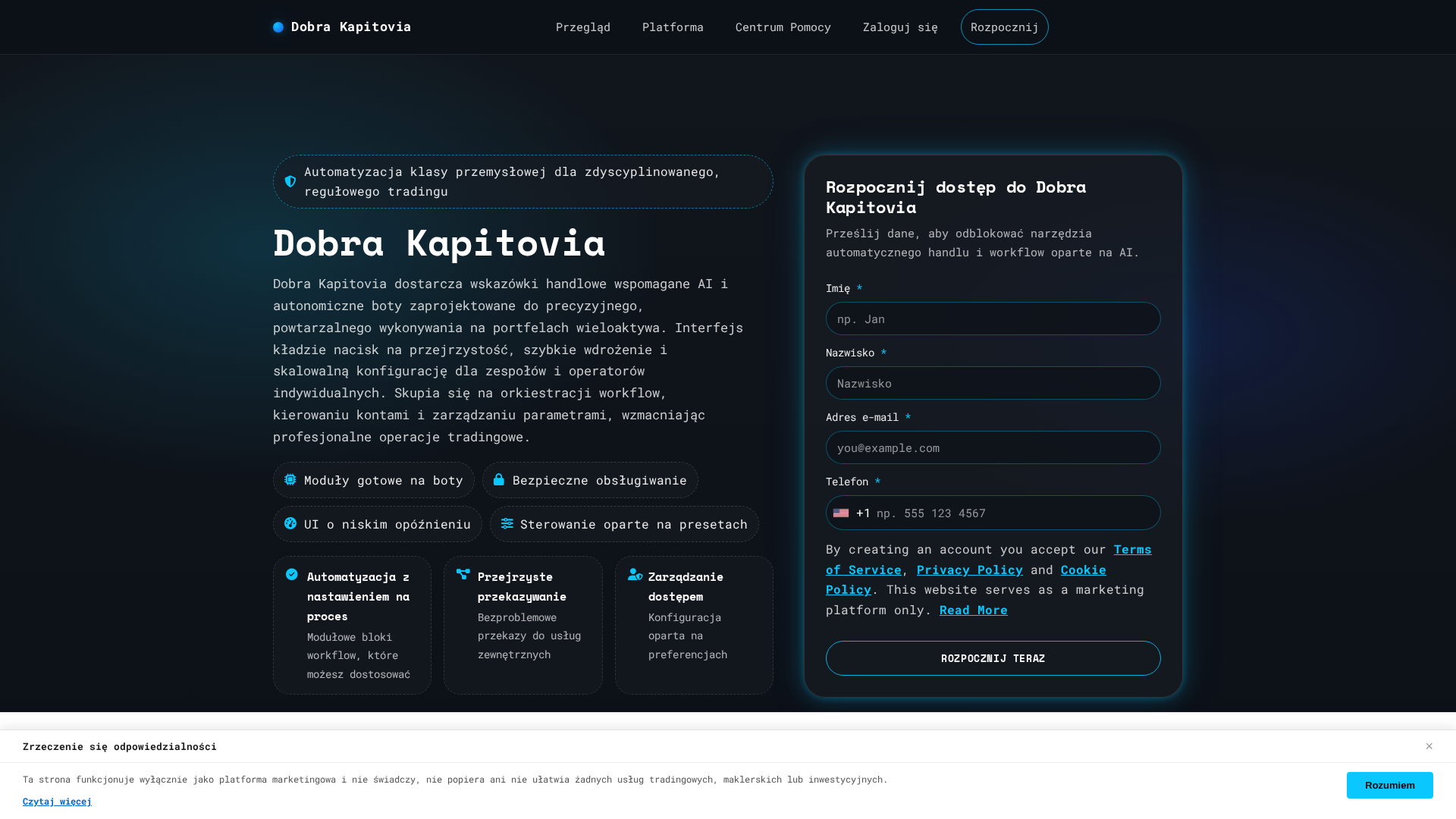 Screenshot of dobrakapitovia.digital