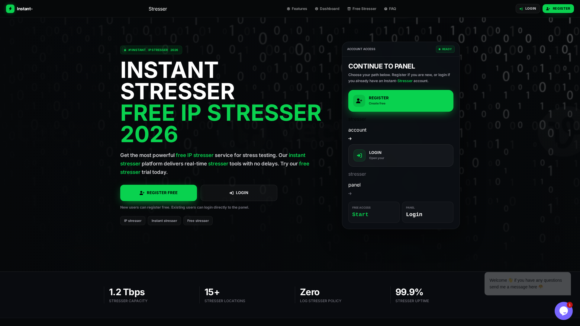 Screenshot of instant-stresser.net