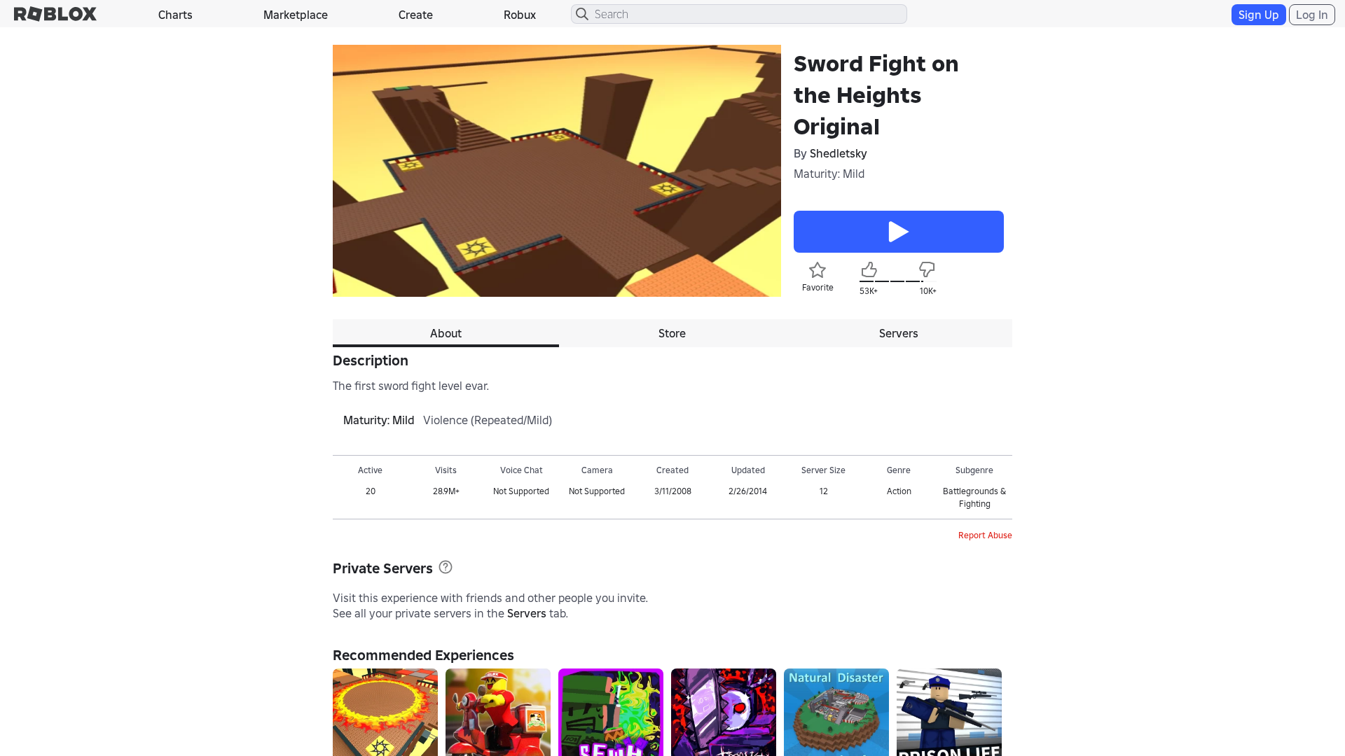 Screenshot of www.roblox.com.et