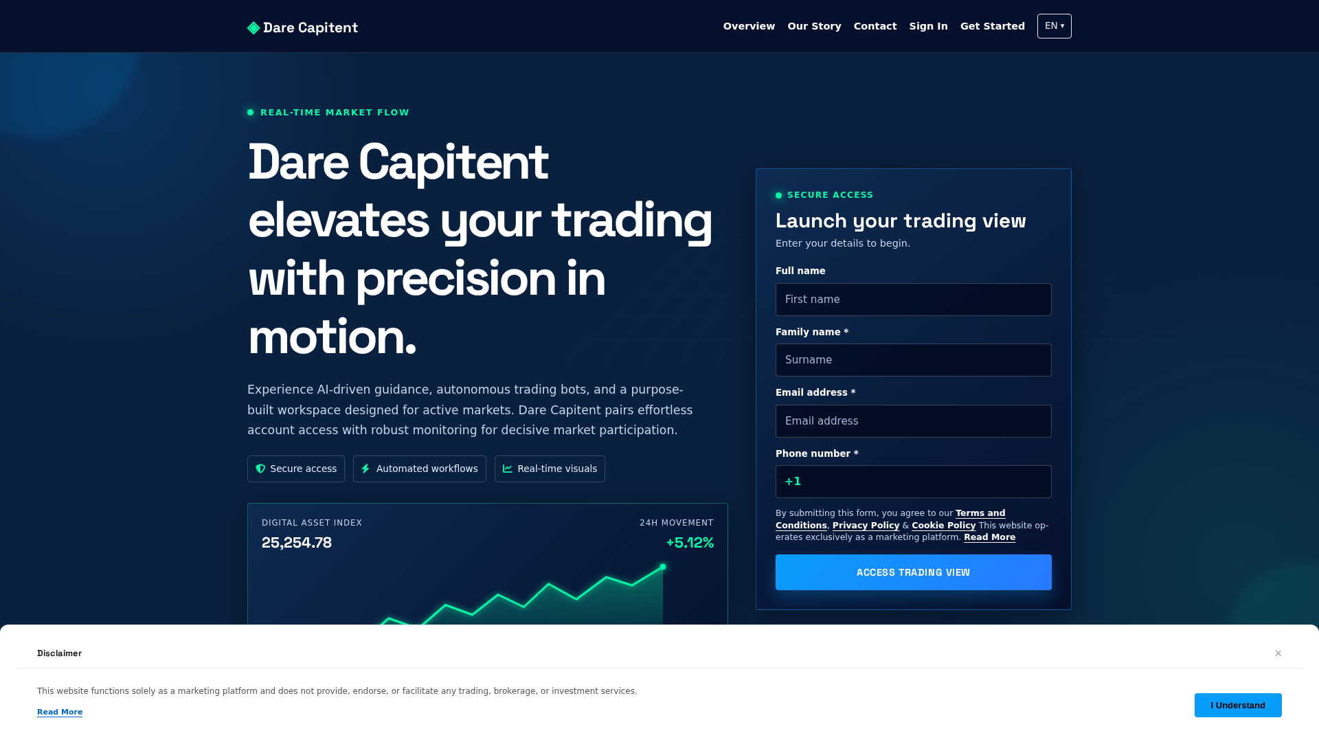 Screenshot of darecapitent.digital
