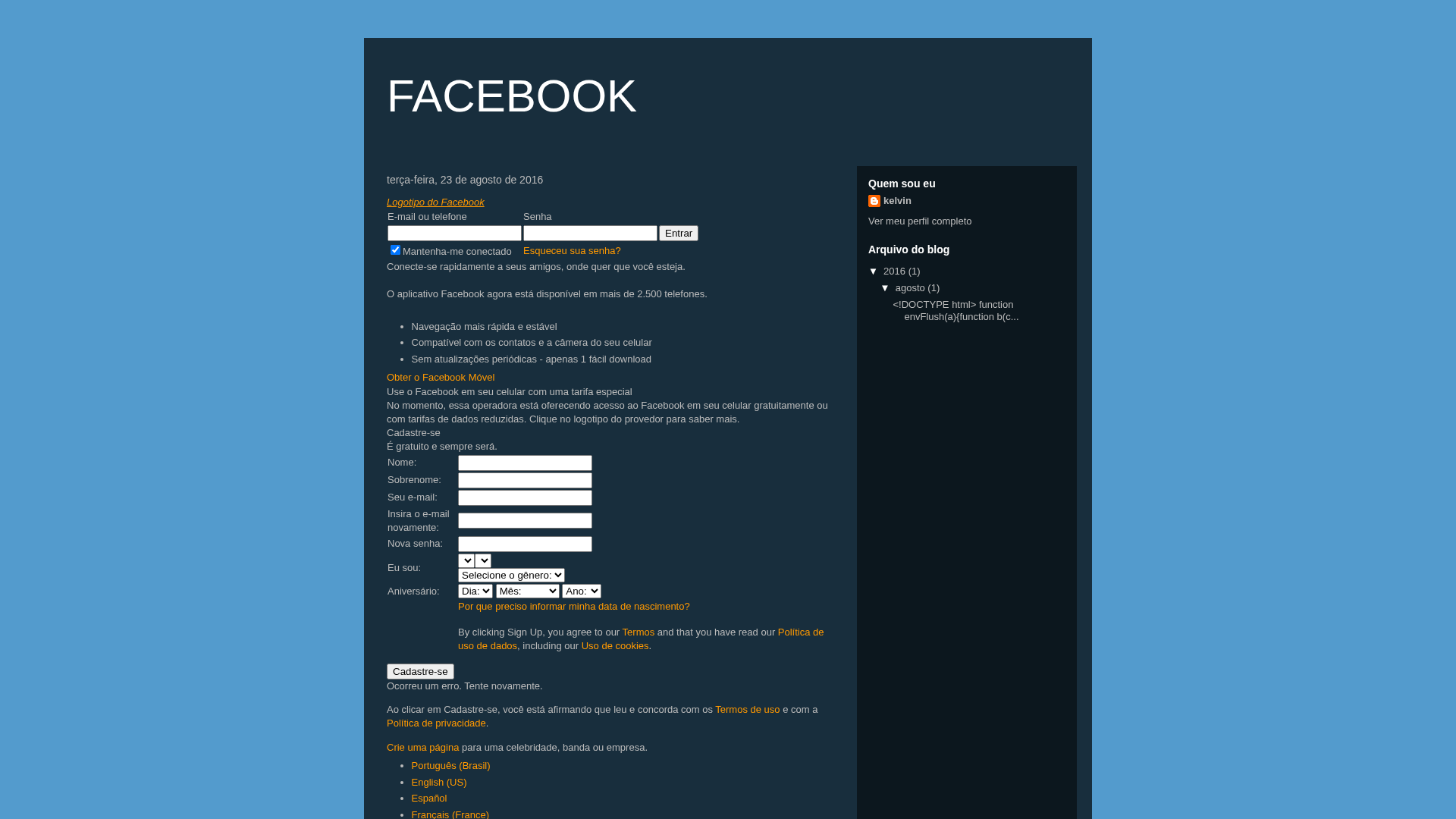 Screenshot of faceb00k-br.blogspot.com