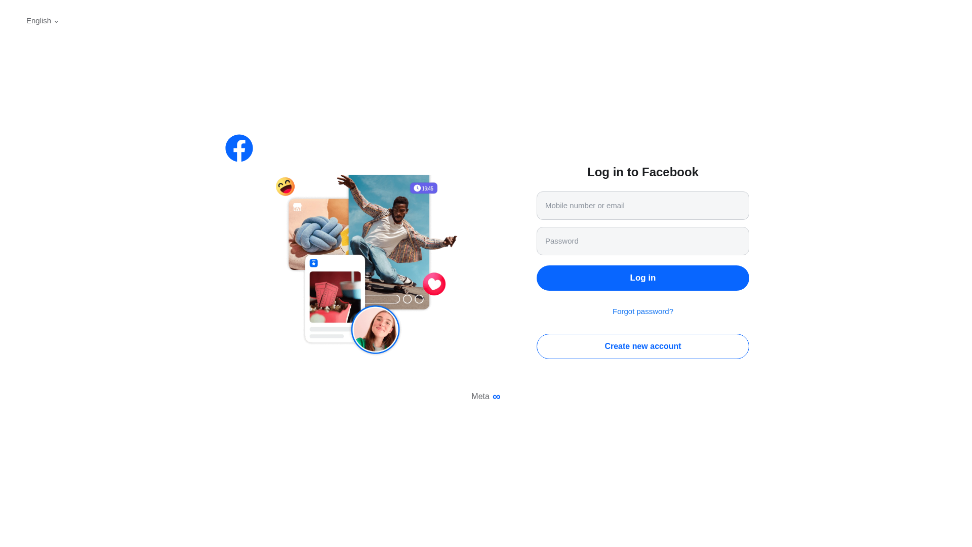 Screenshot of www.facebok.sbs