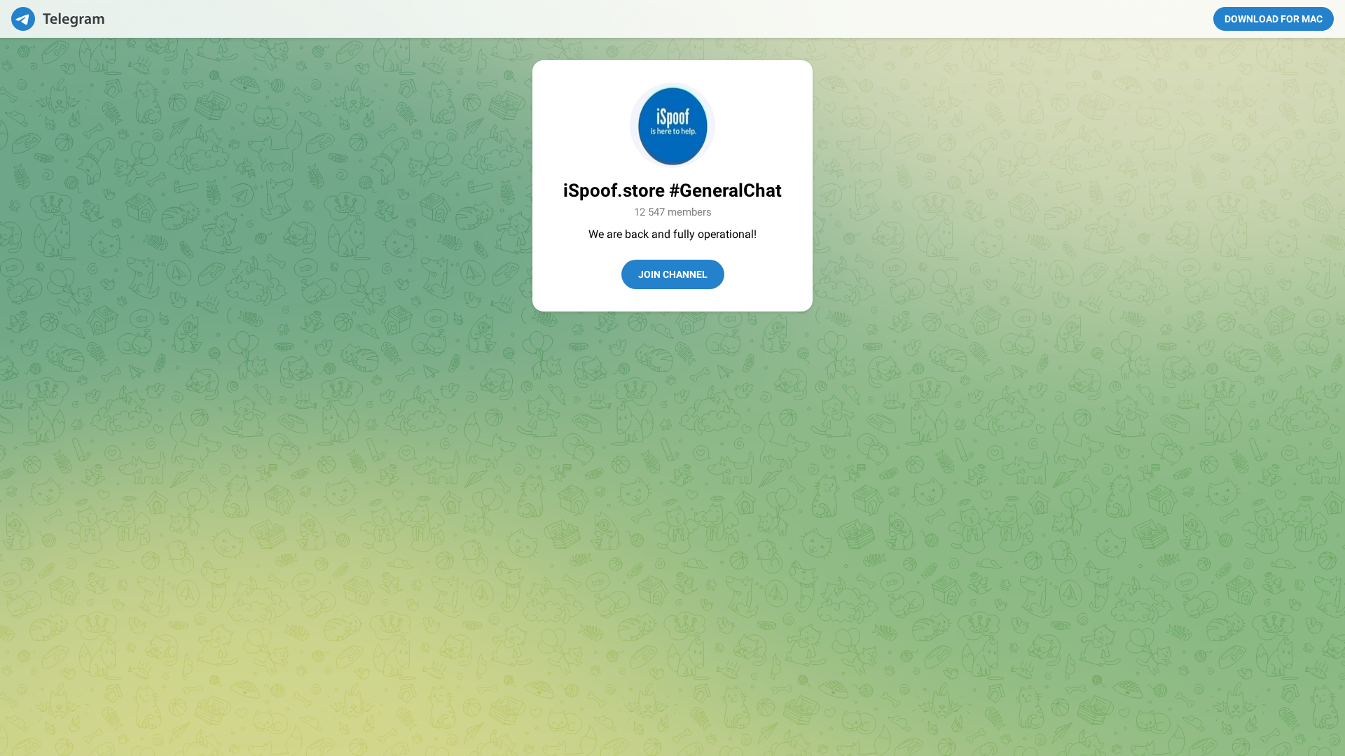 Screenshot of jointelegram.me