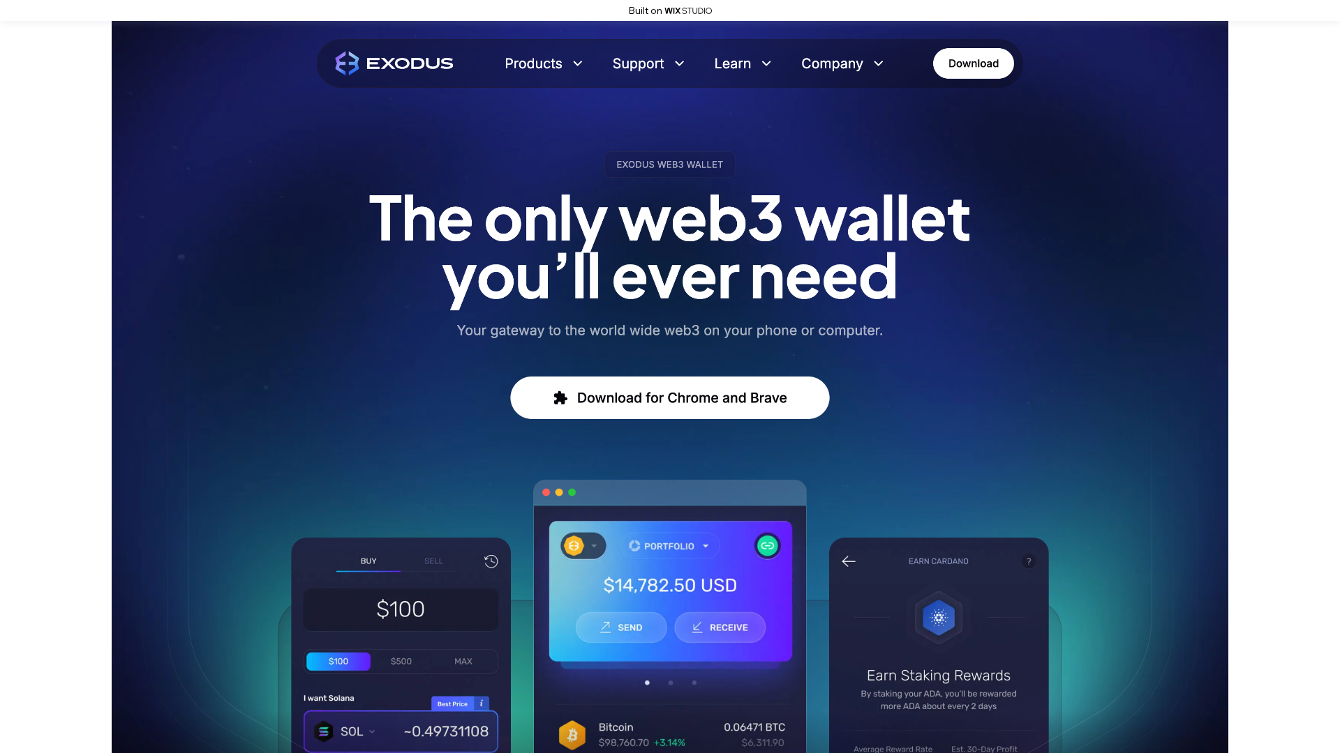 Screenshot of exeduso.wixstudio.com