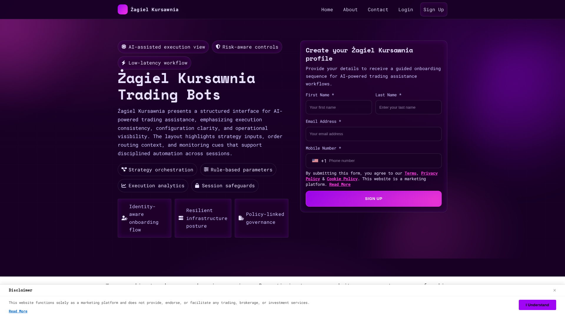 Screenshot of zagielkursawnia.digital