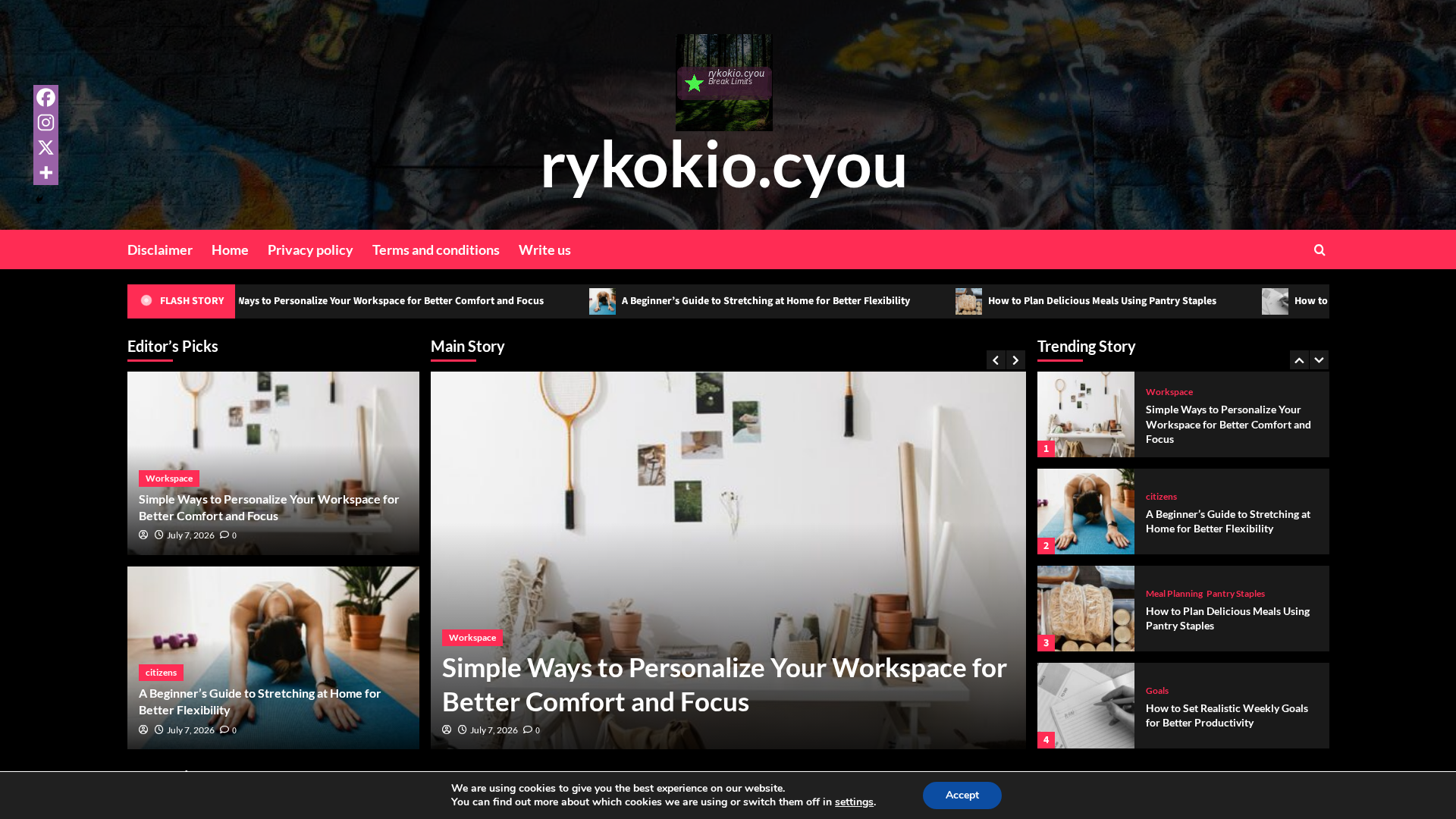 Screenshot of rykokio.cyou