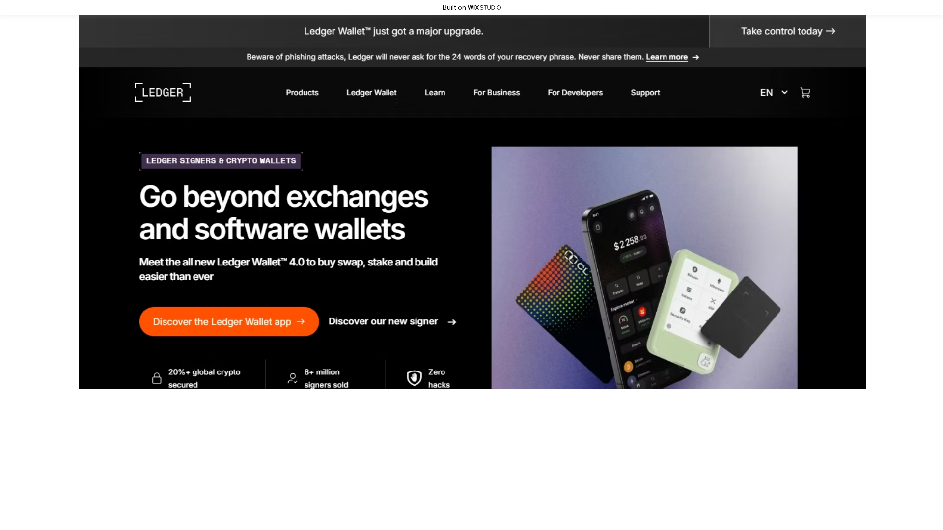 Screenshot of clientdesktop-live.wixstudio.com