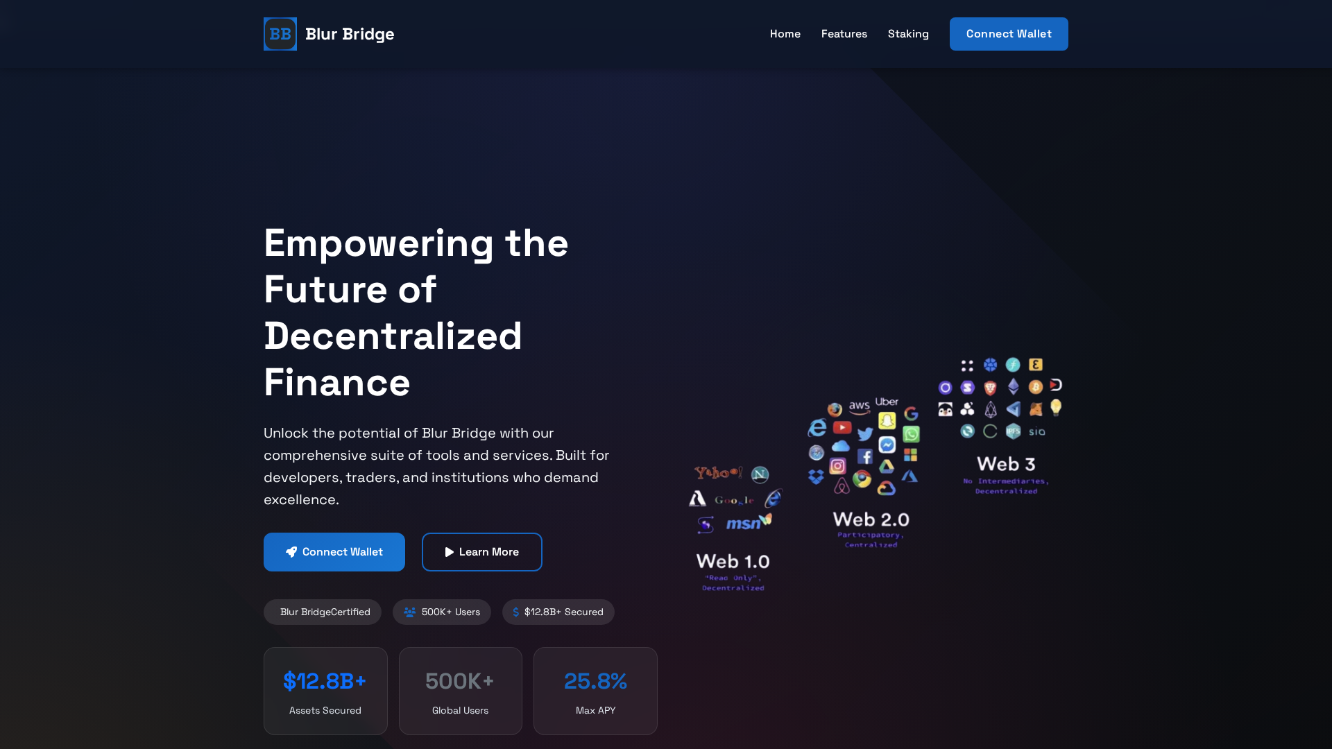 Screenshot of blurbridge.com