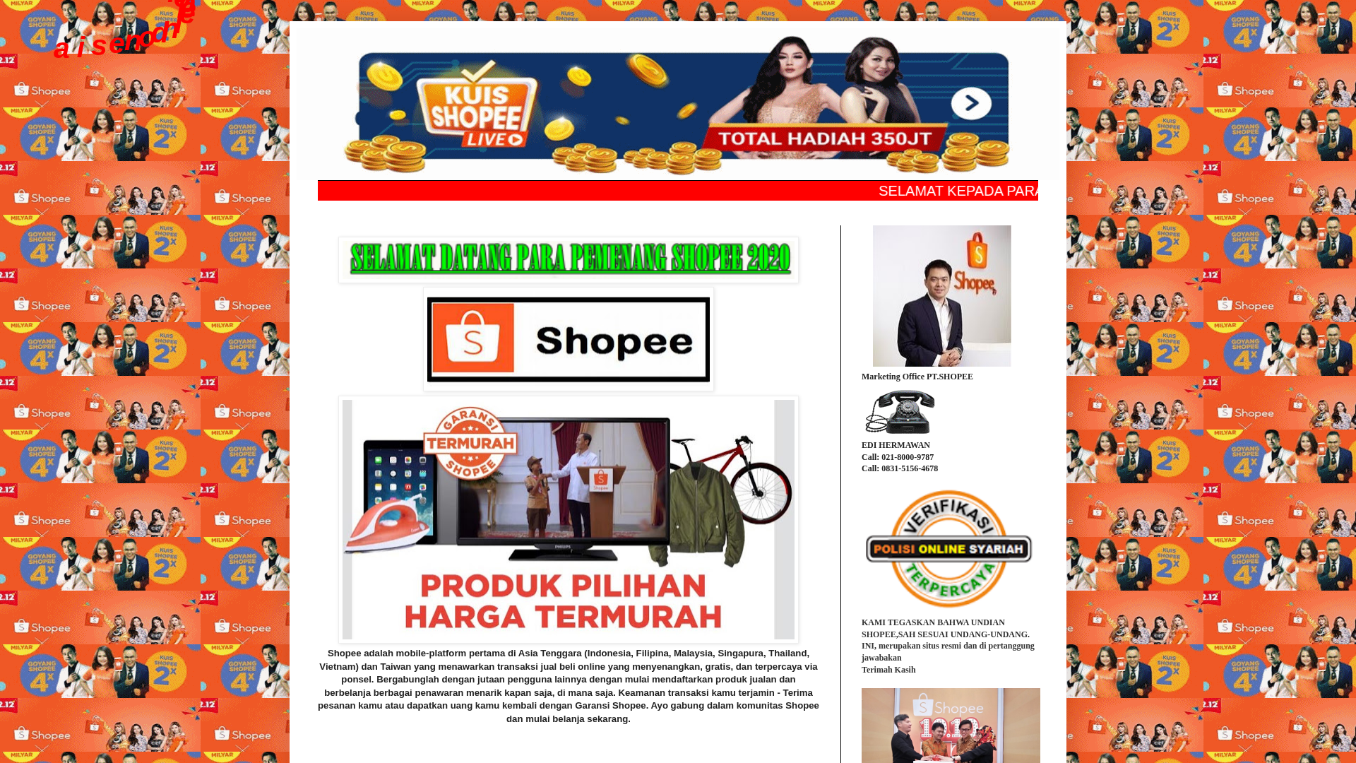 Screenshot of www.shopee4678.blogspot.com