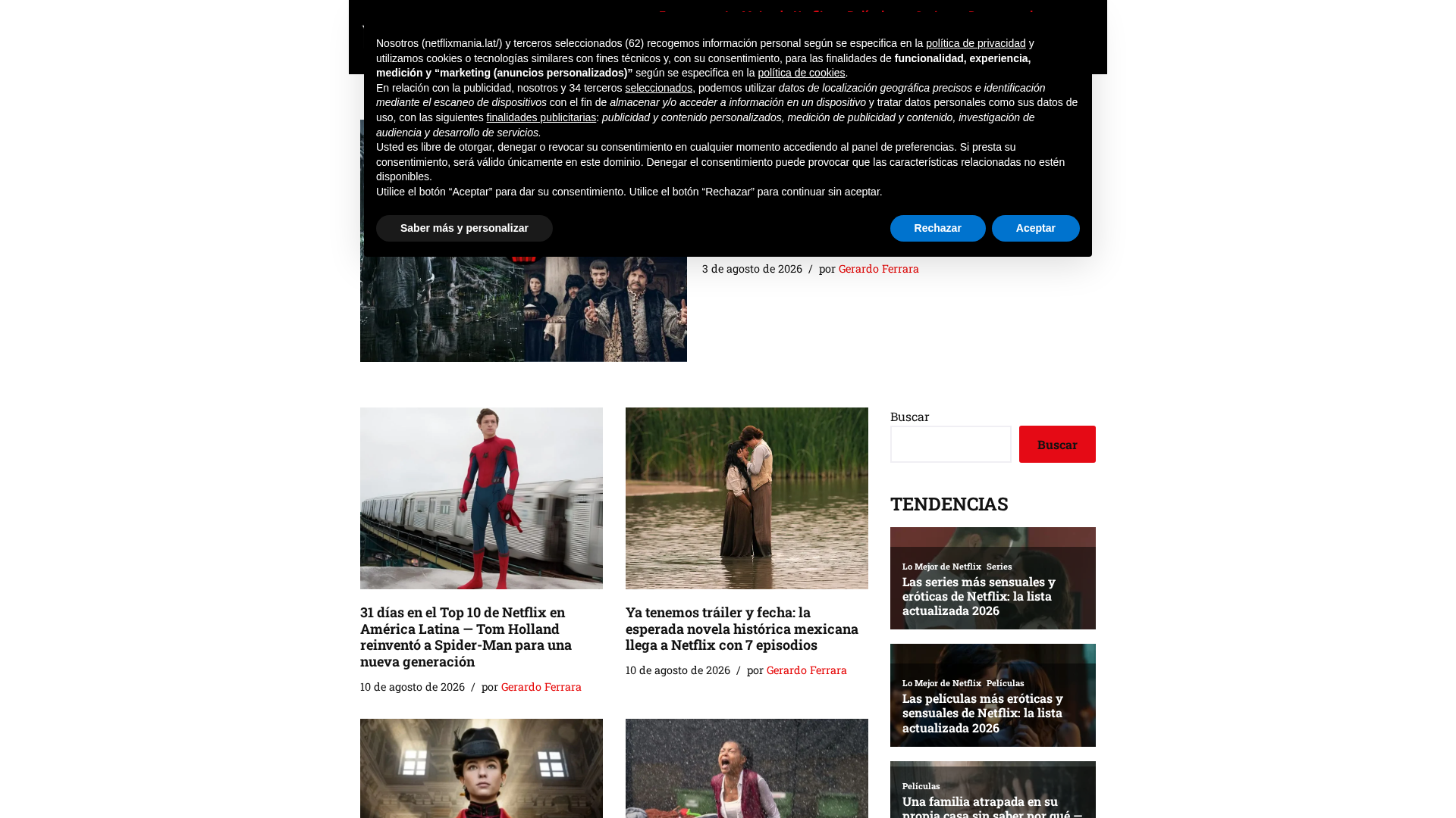 Screenshot of netflixmania.lat