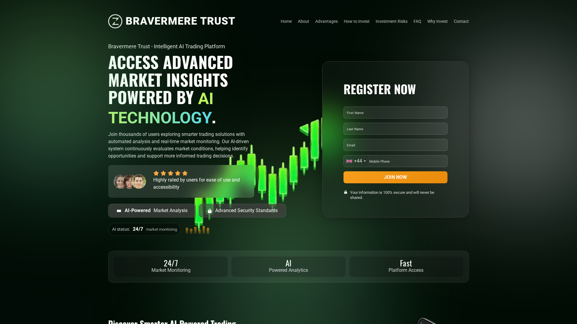 Screenshot of bravermere-trust.net