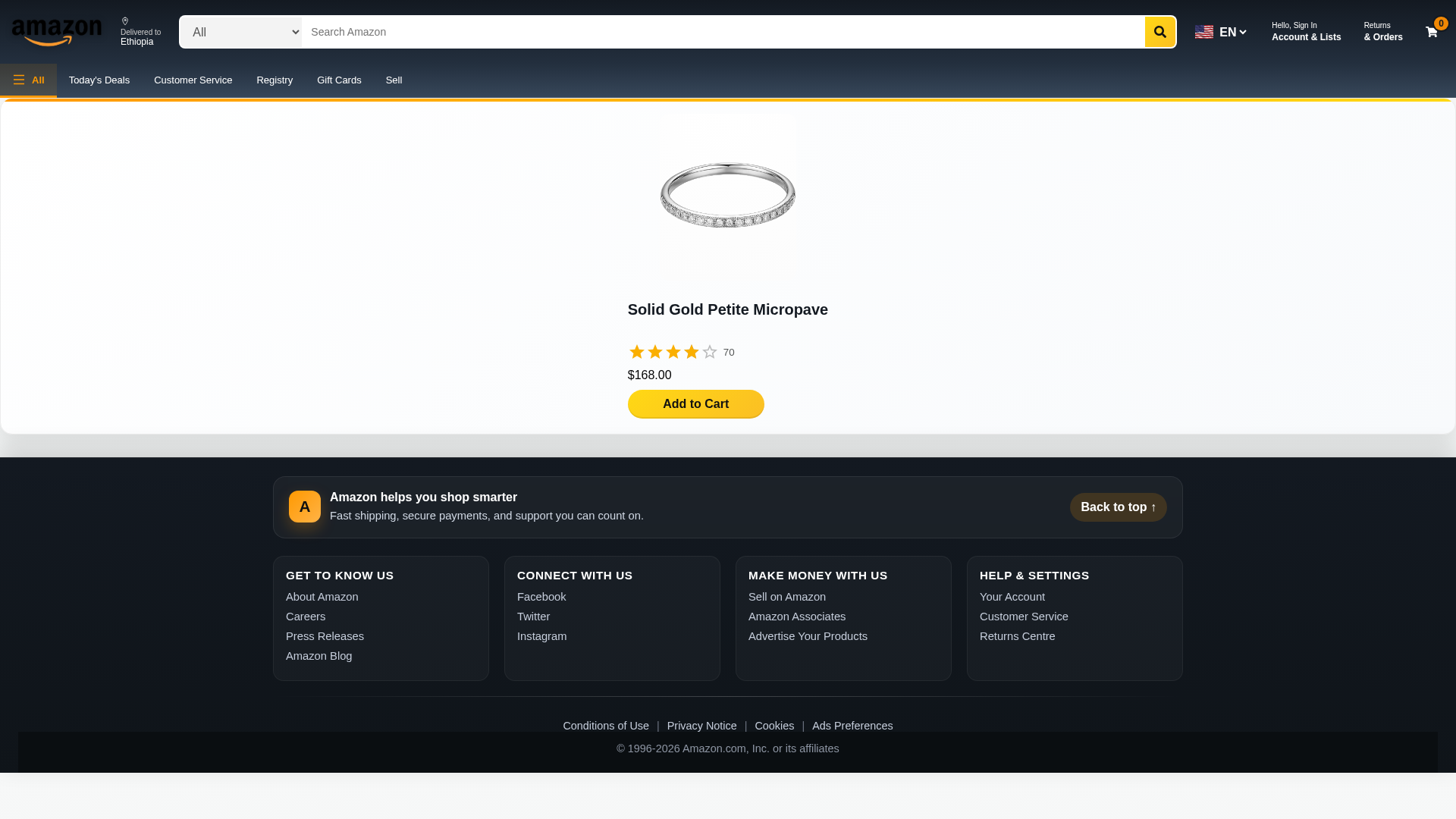 Screenshot of amazon-clone-six-rho-44.vercel.app