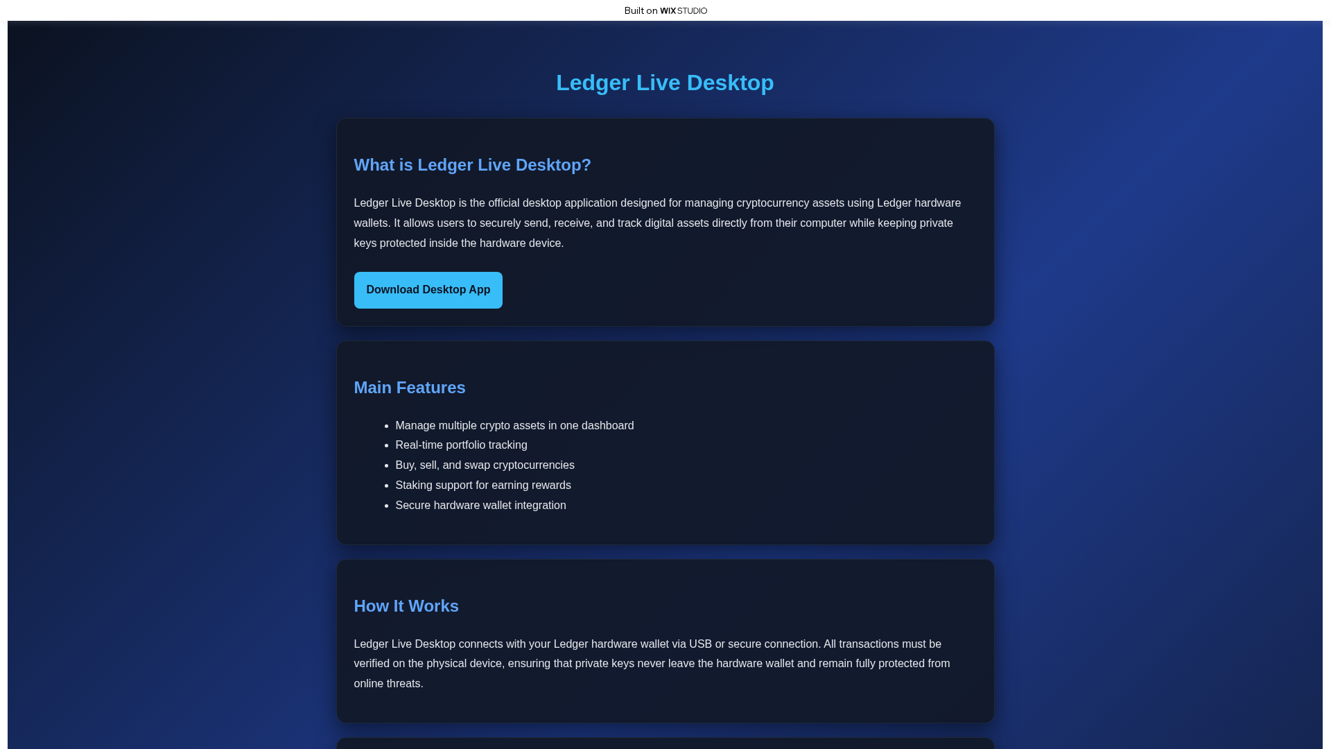 Screenshot of desktop-introweb.wixstudio.com