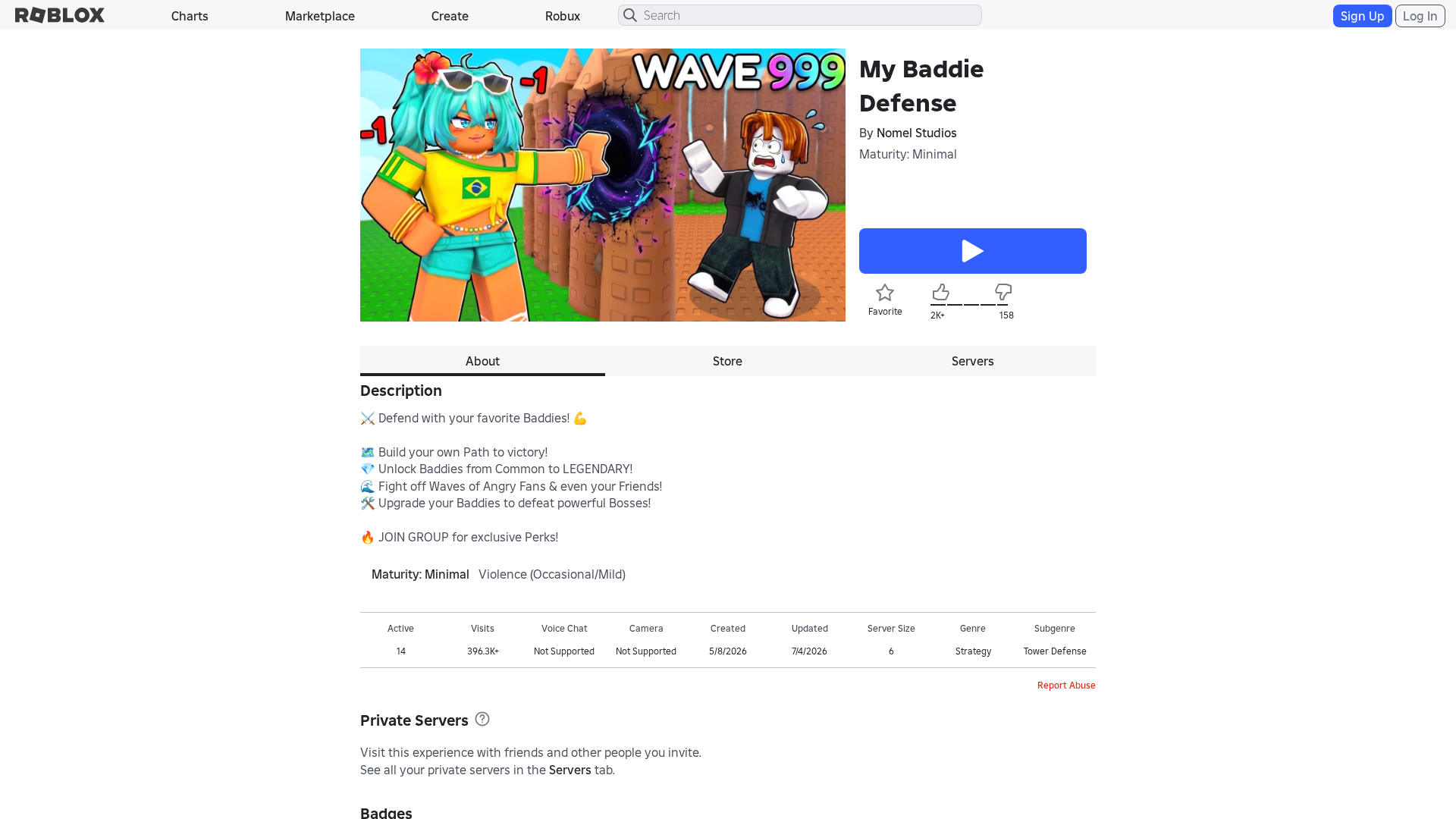 Screenshot of www.roblox.com.bi