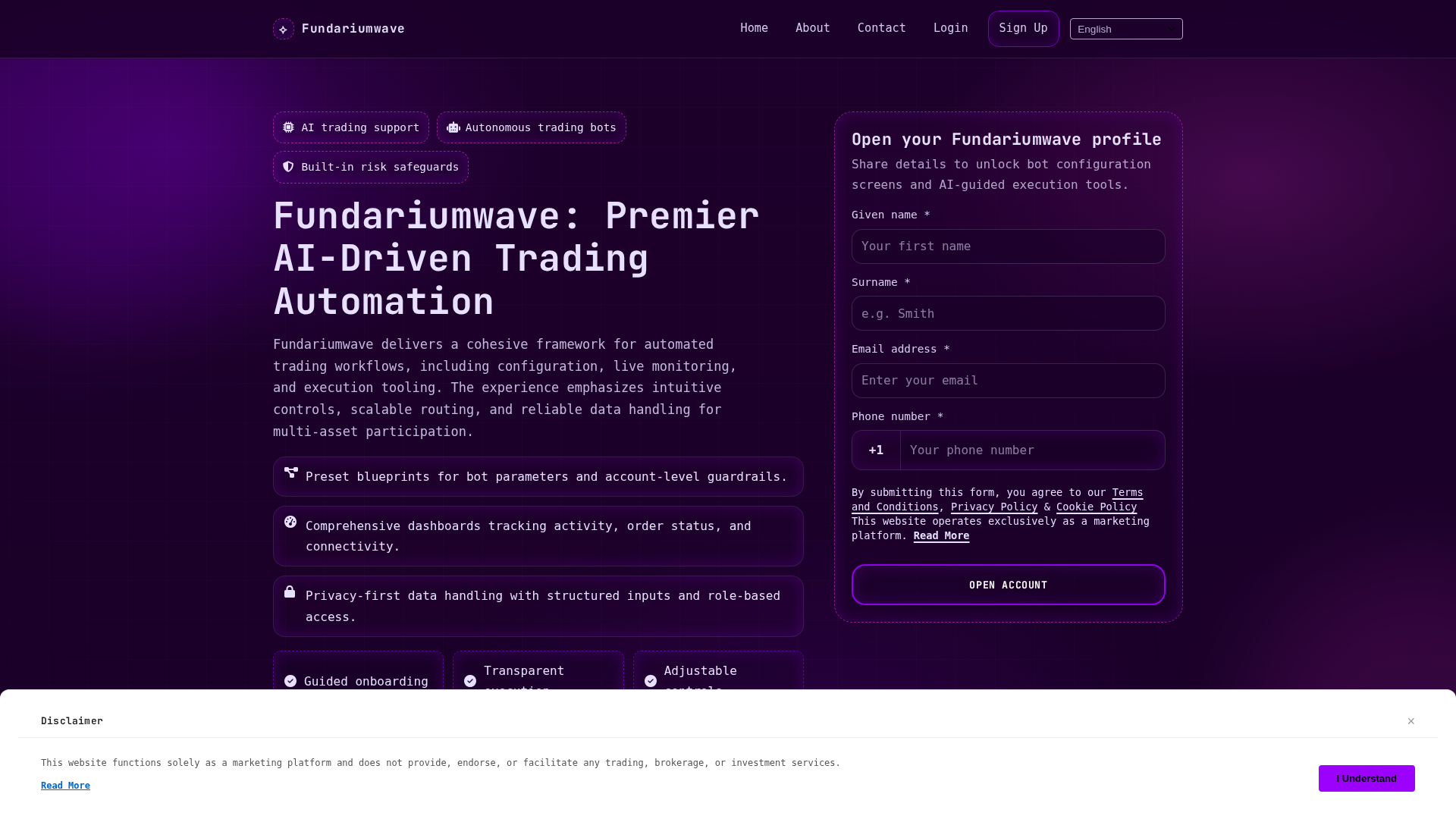 Screenshot of fundariumwave.click