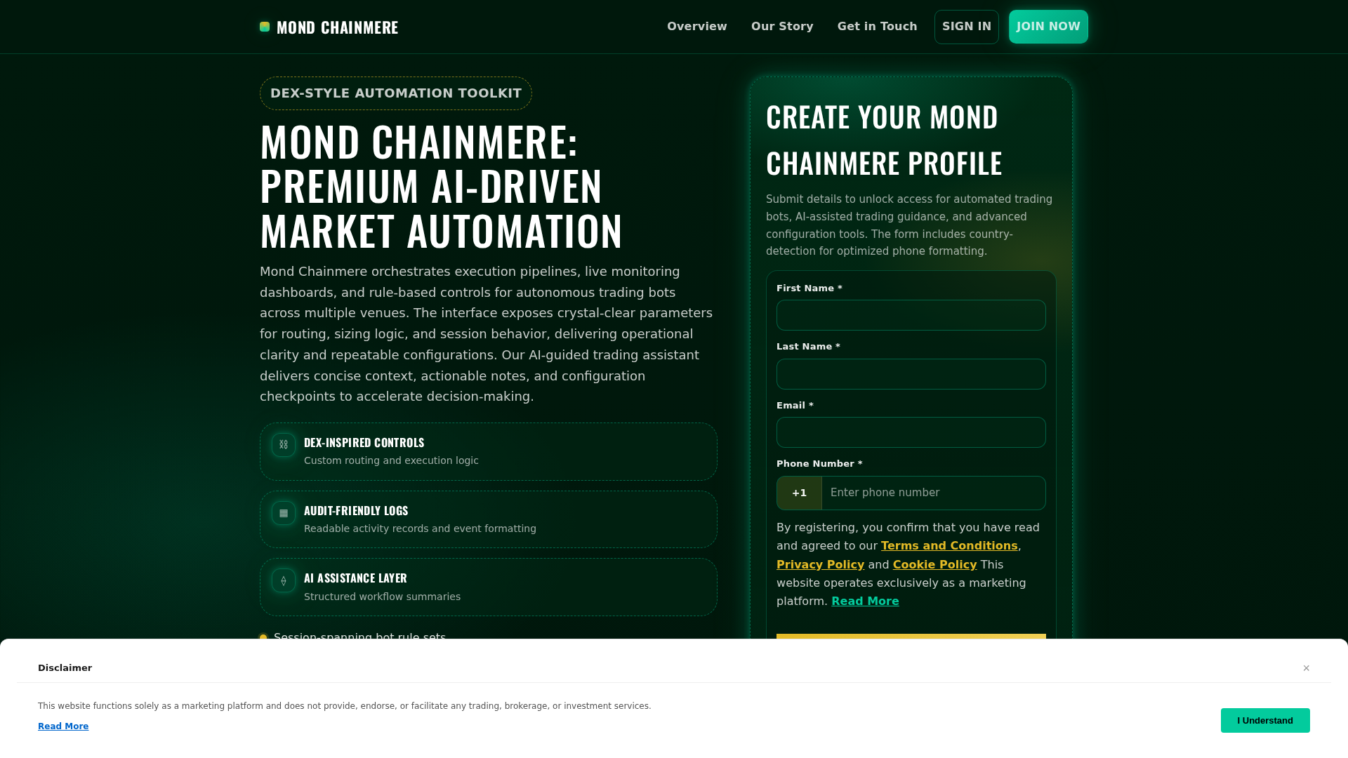 Screenshot of mondchainmere.click