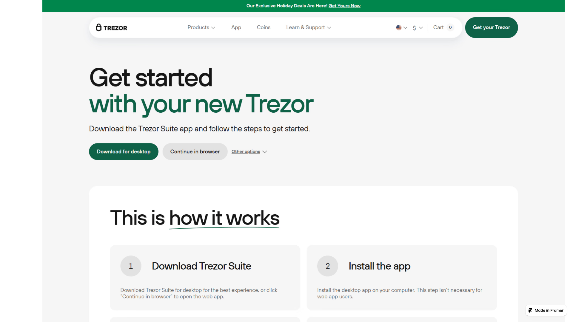 Screenshot of trezur-en-us.framer.ai