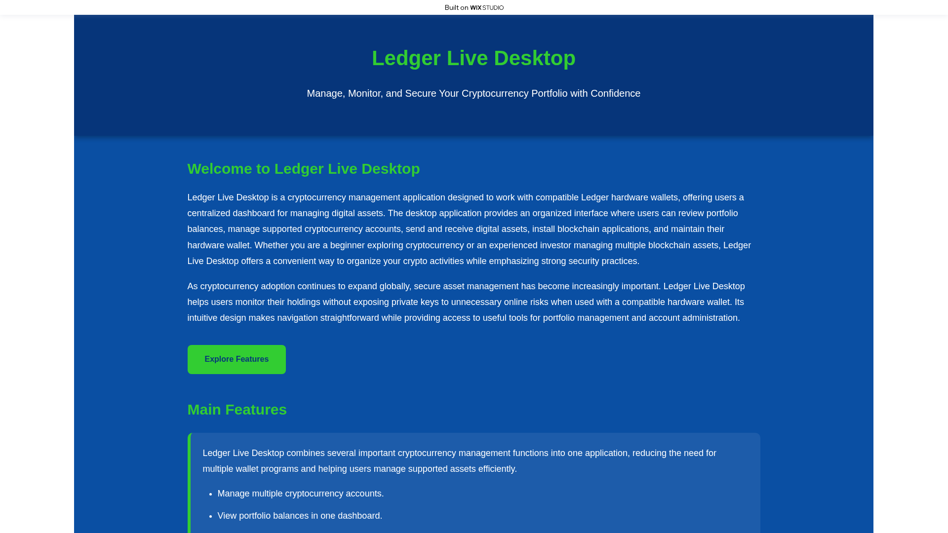 Screenshot of desktop-tower.wixstudio.com