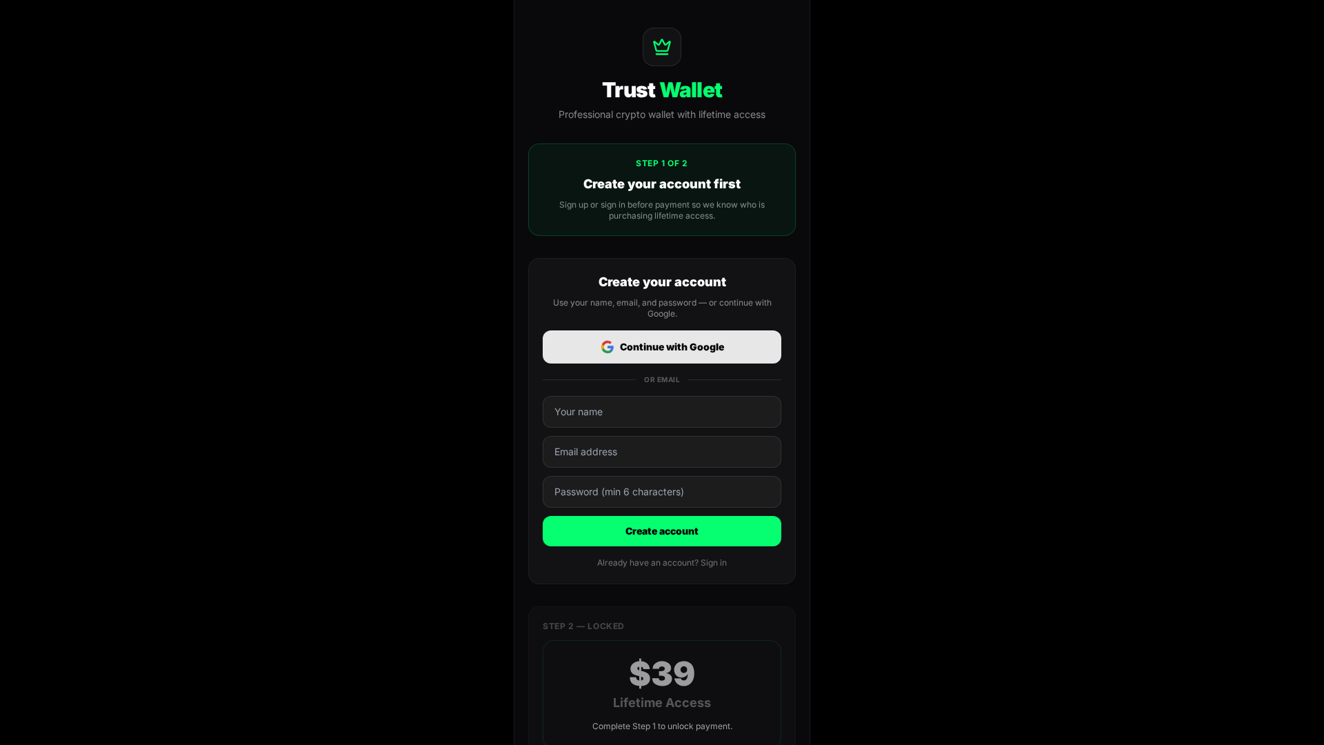 Screenshot of trustwallet-source.vercel.app