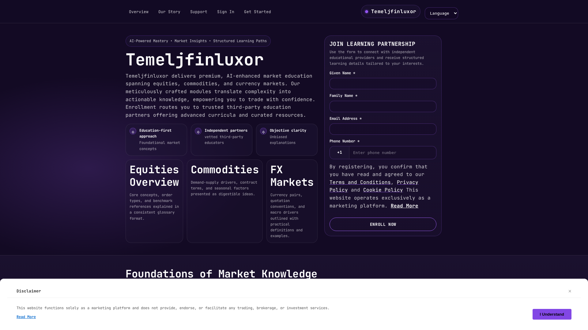 Screenshot of temeljfinluxor.digital