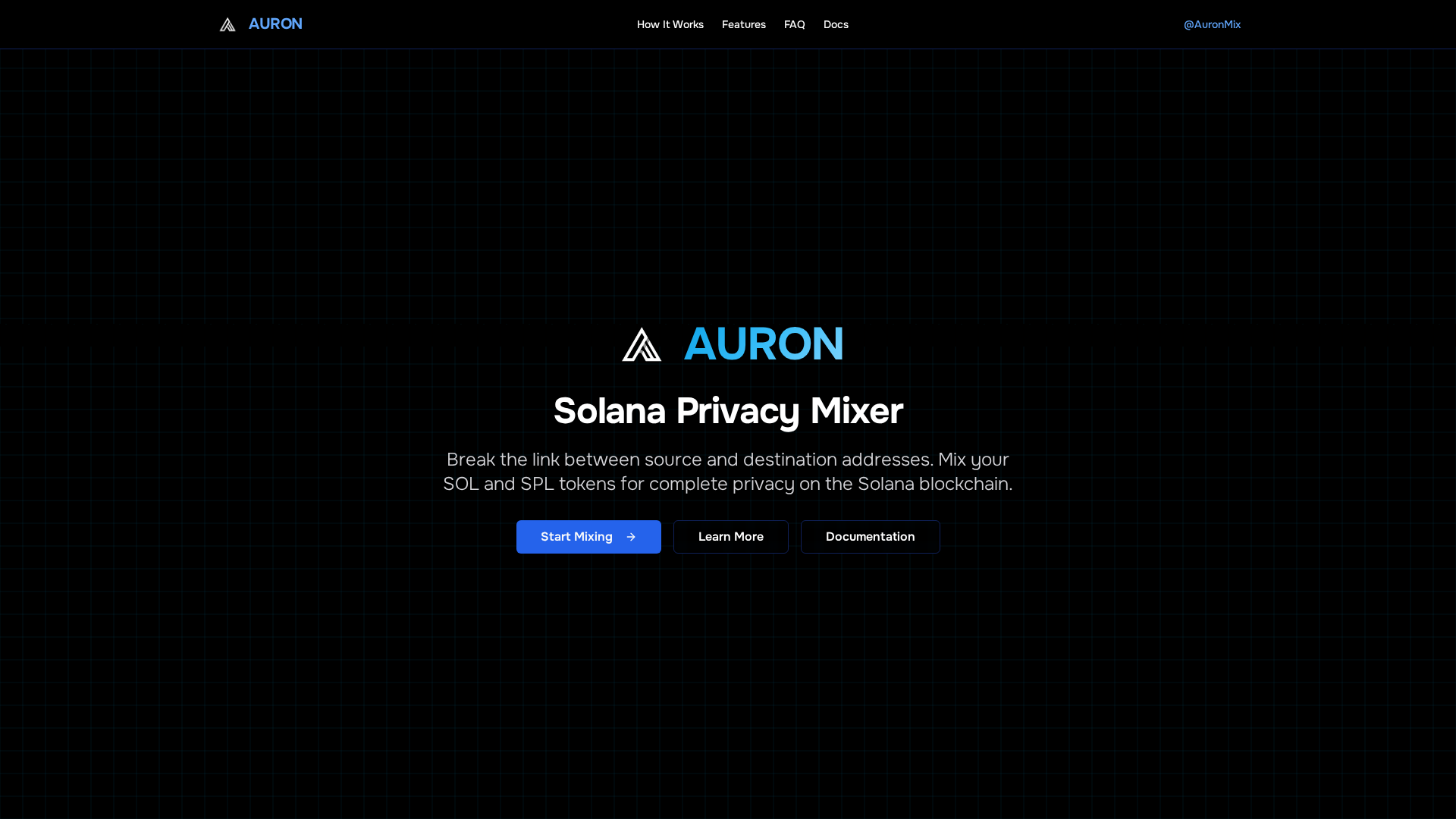 Screenshot of auron.space
